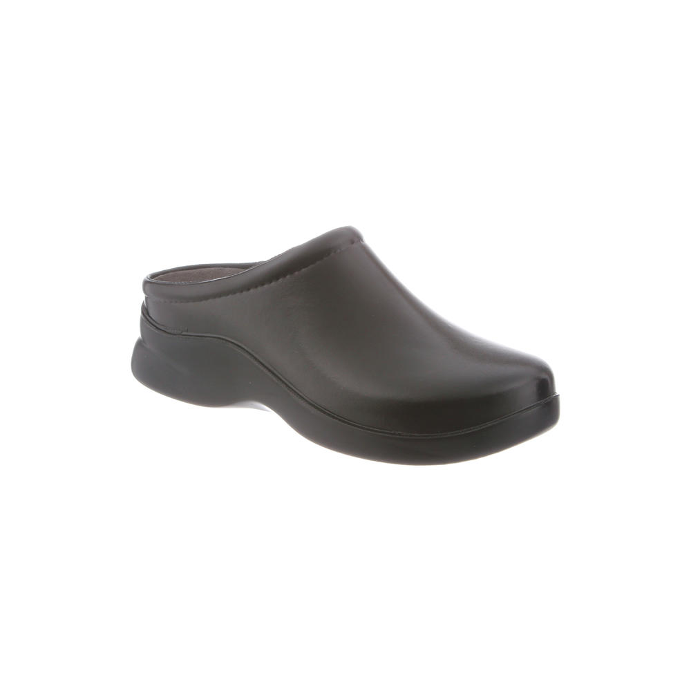Klogs Footwear Women's Dusty Gloss Black Polyurethane Open-Back Slip-Resistant Shoes
