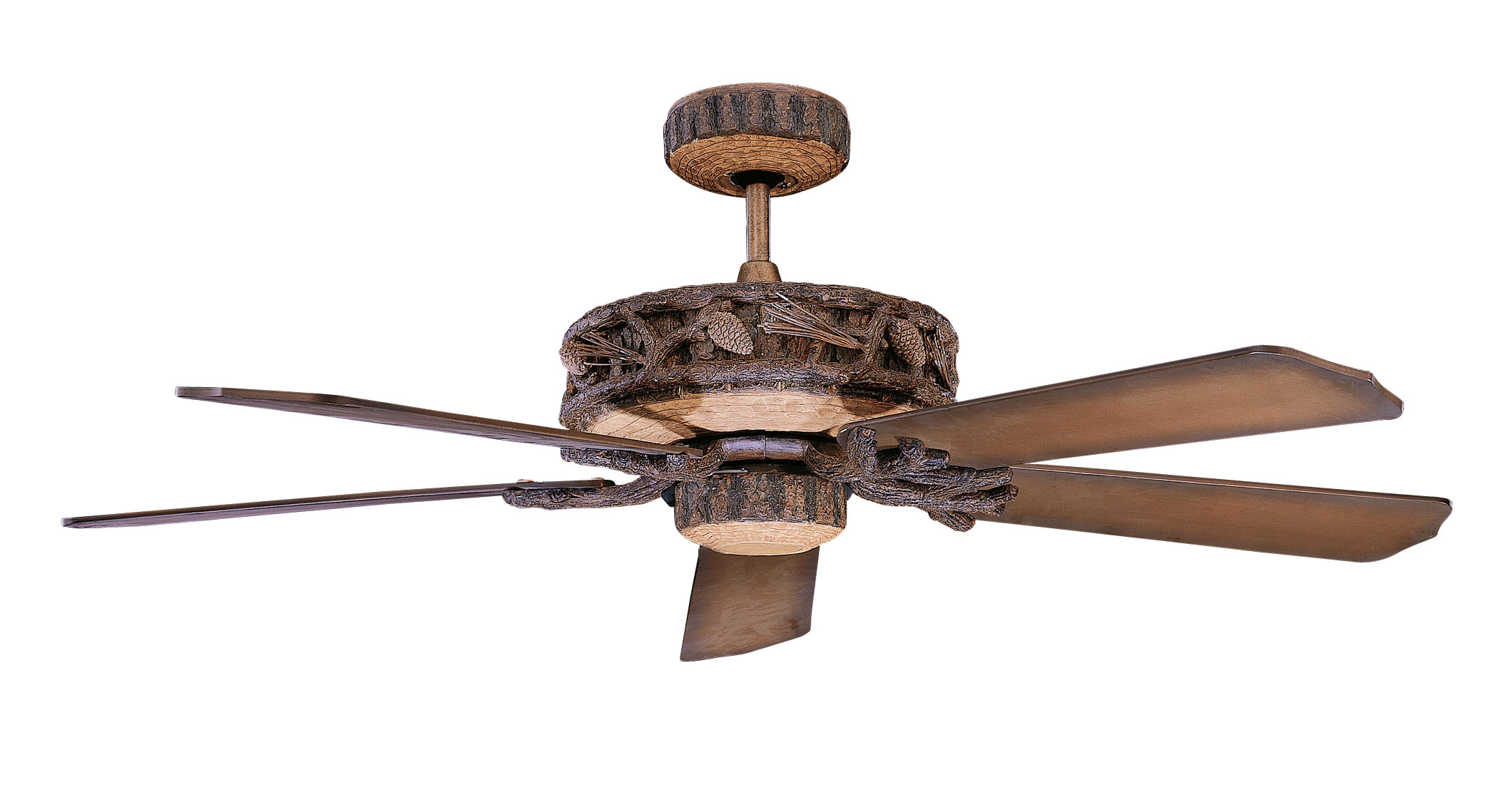 Concord Fans 52PD5OWL CONCORD BY LUMINANCE  52 INCH PONDEROSA CEILING FAN FOR WET LOCATION - OLD WORLD LEATHER