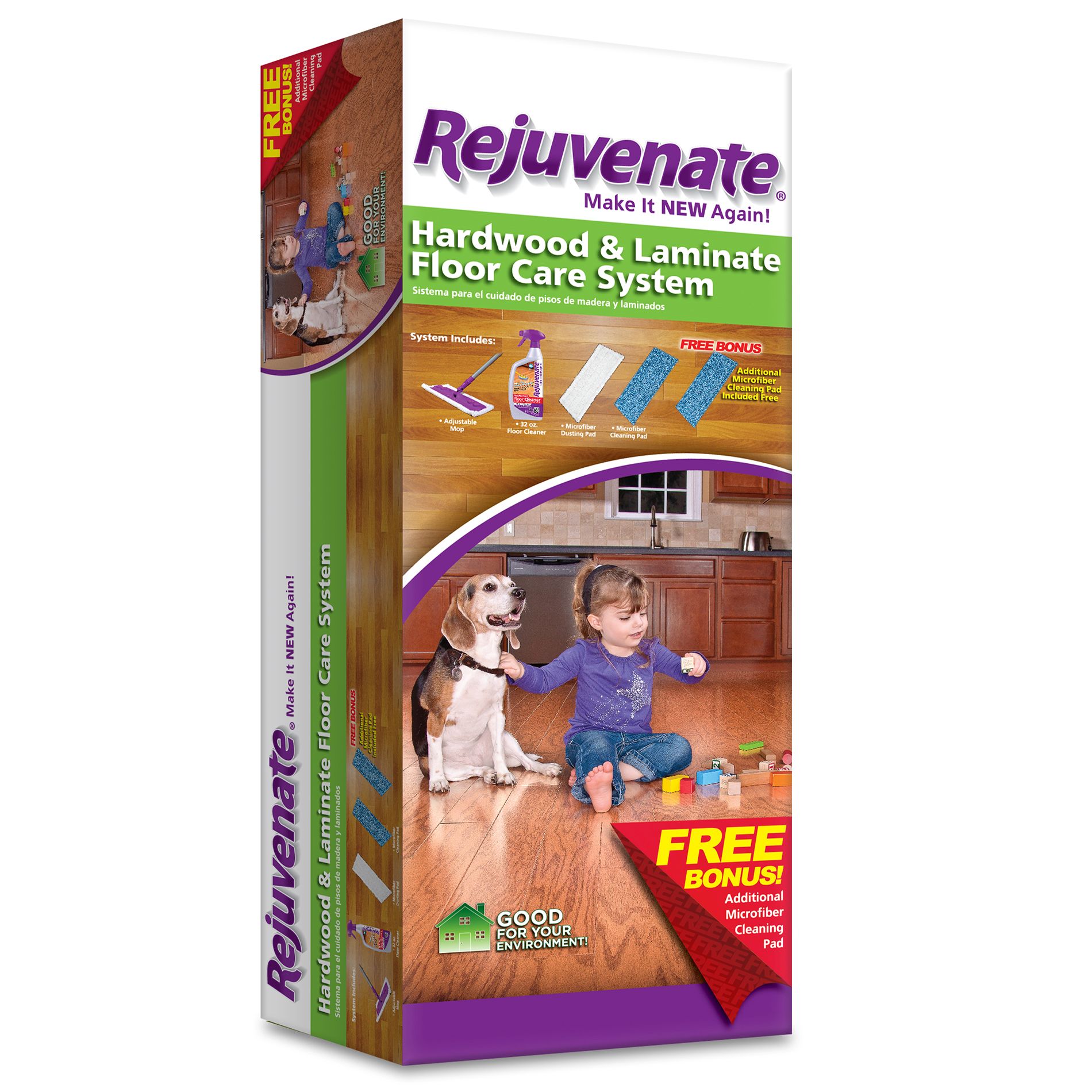 Rejuvenate Hardwood & Laminate Floor Care System