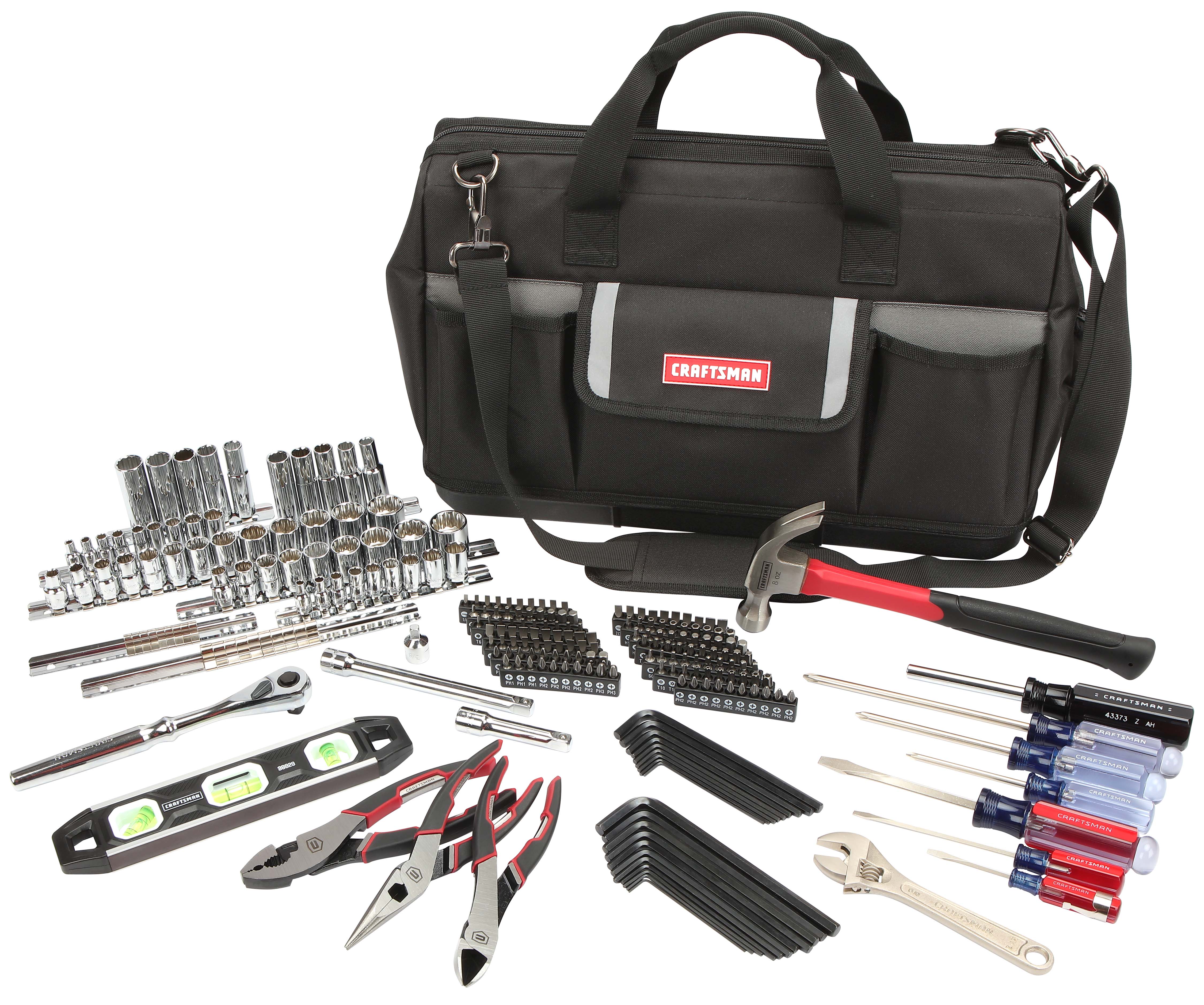 Craftsman 230 Piece Mechanics’ Tool Set & Tool Bag