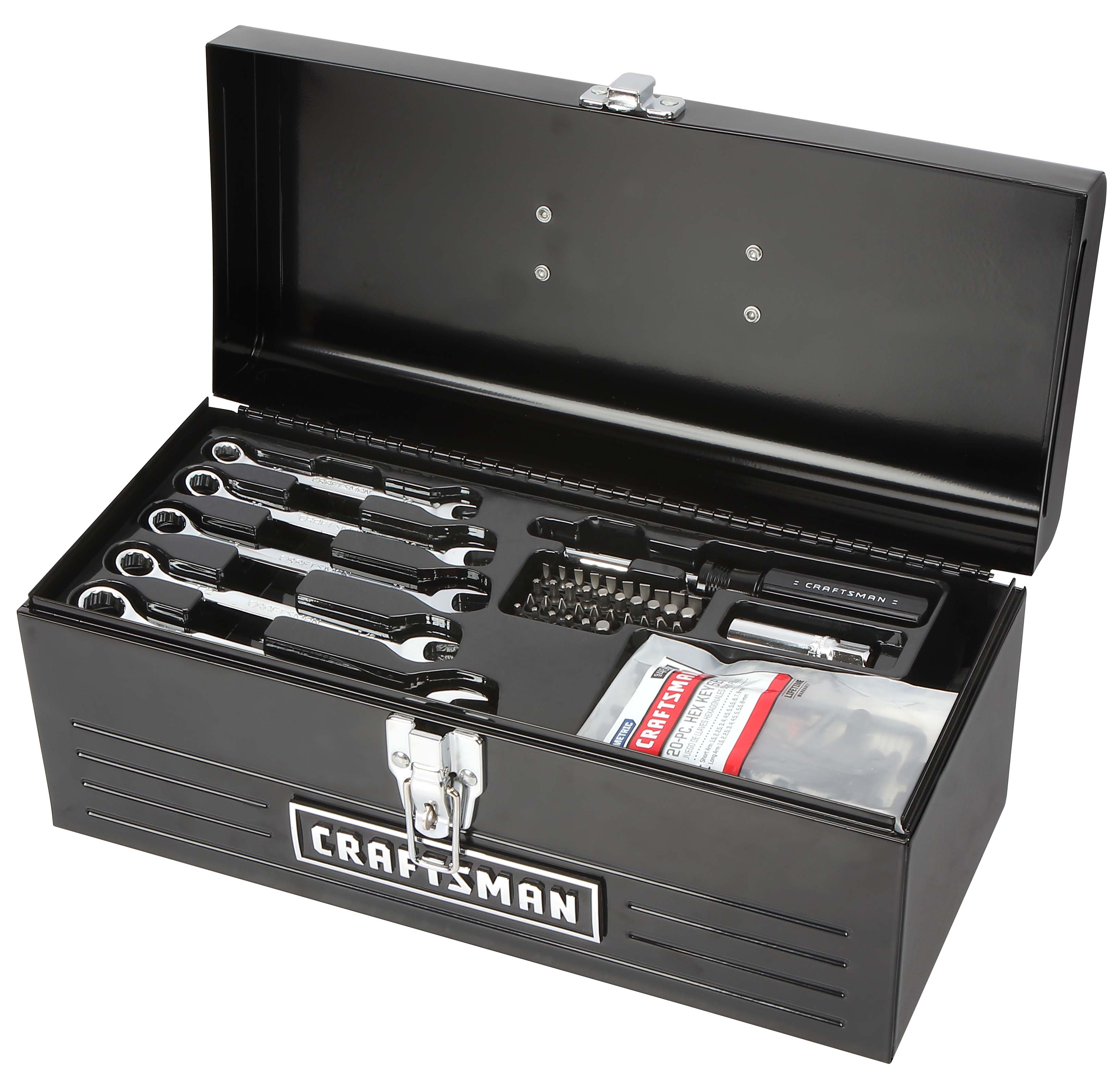 Craftsman 130 pc. Mechanics’ Tool Set & 16″ Metal Toolbox