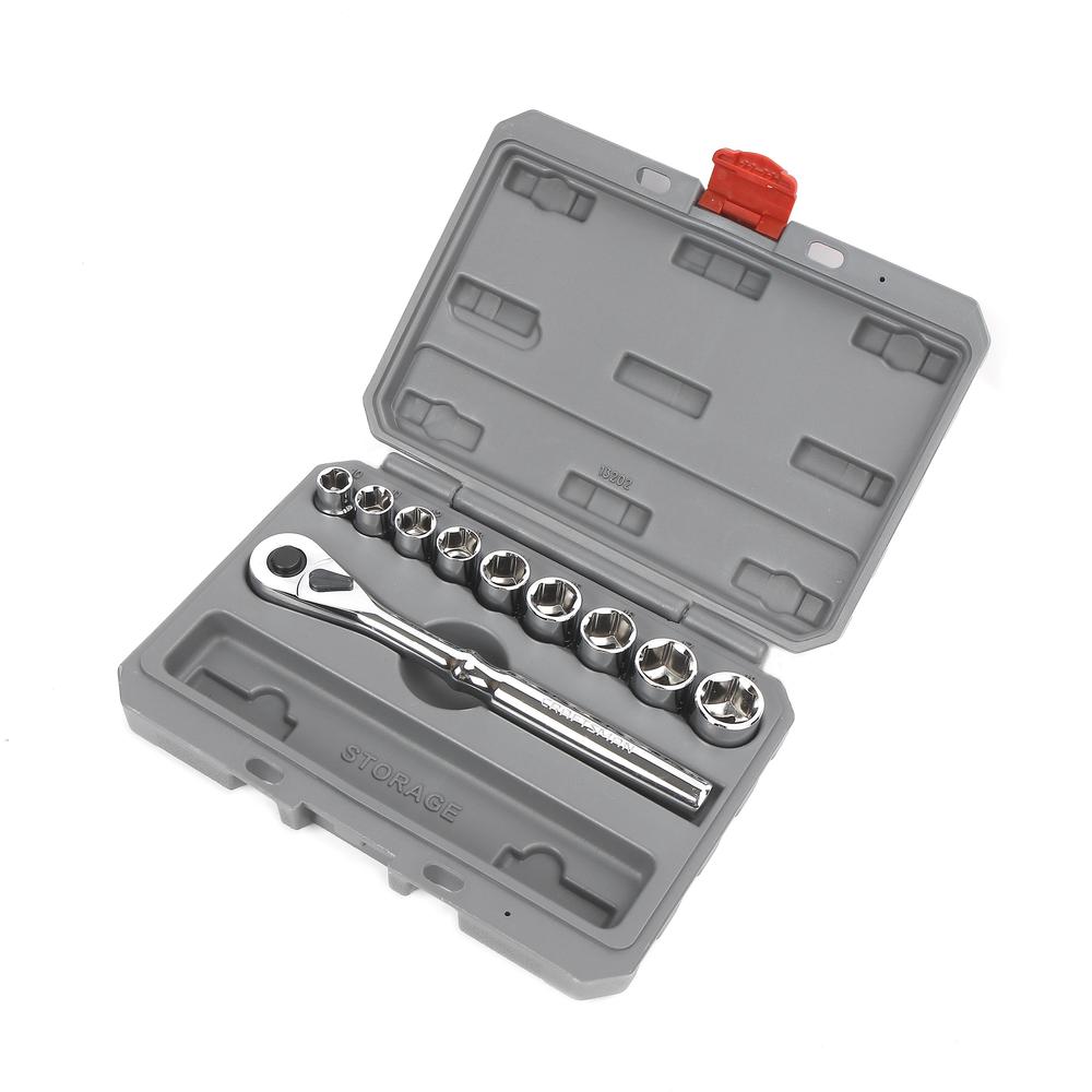 Craftsman 10-Piece 6-Point 3/8-in Metric Socket Wrench Set