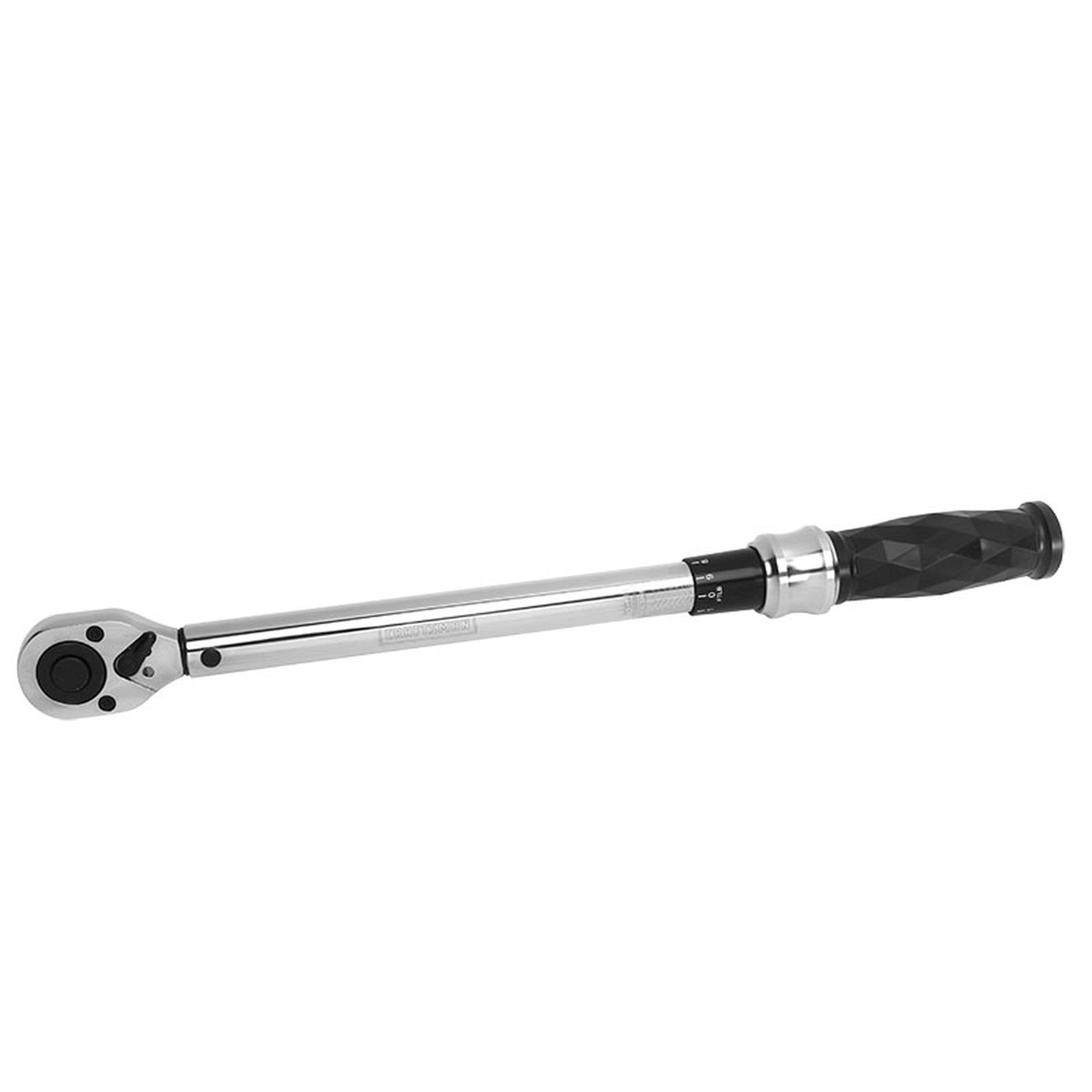Torque Wrench 1/2” inch Drive 10-150 ft/lb 18” Long Click-Type Hand Tool w/ Case 