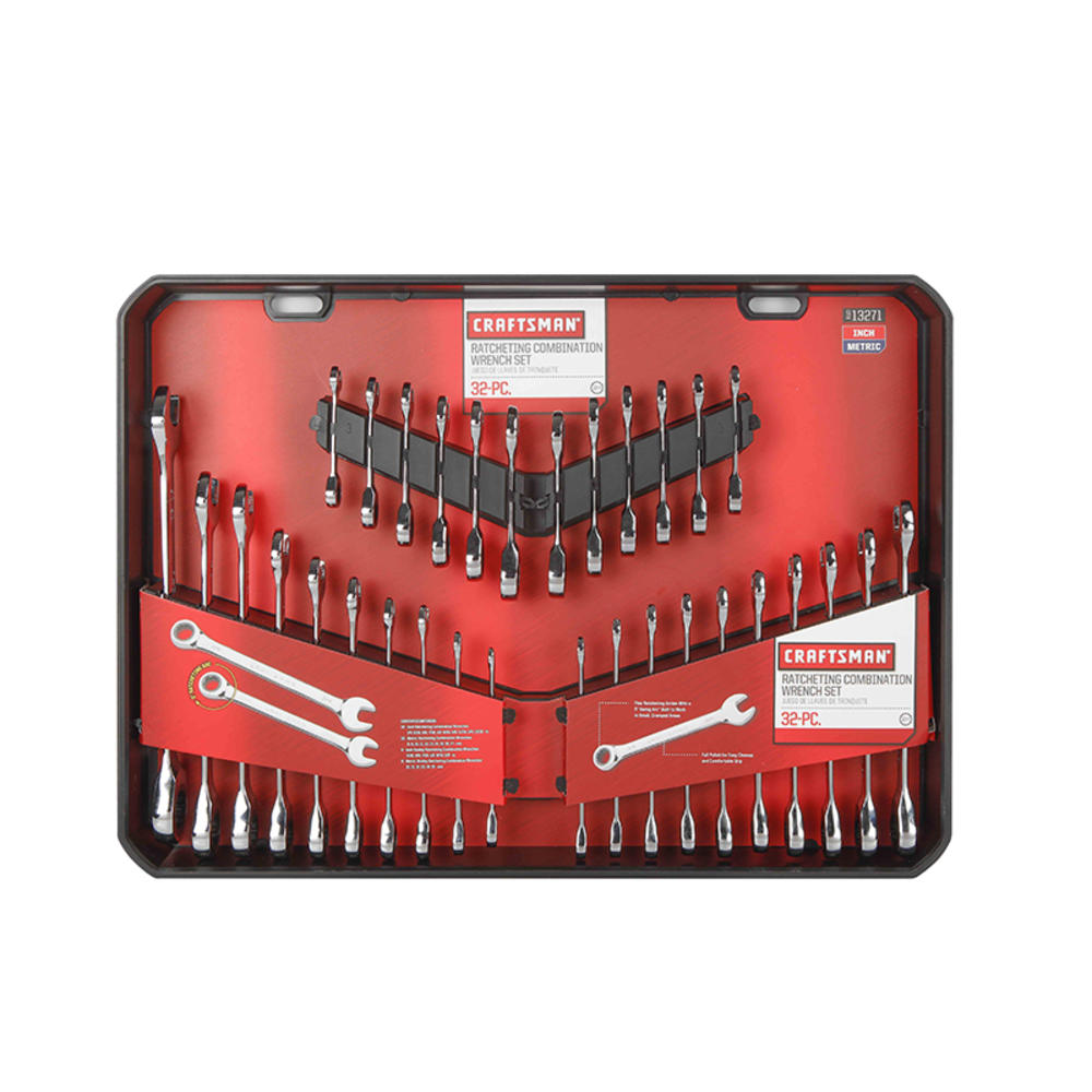 Craftsman 32-Piece Ratcheting Combination Wrench Set