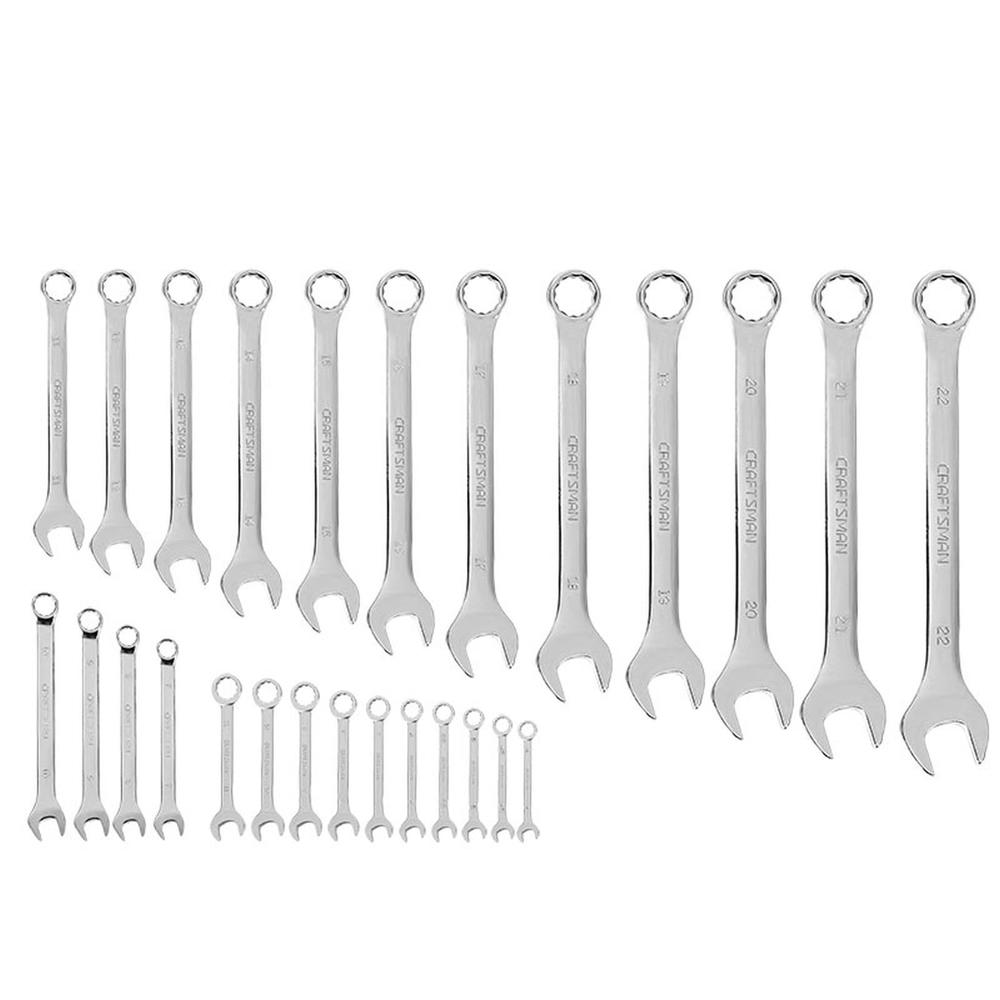 Craftsman 26Piece Standard Combination Wrench SetMetric