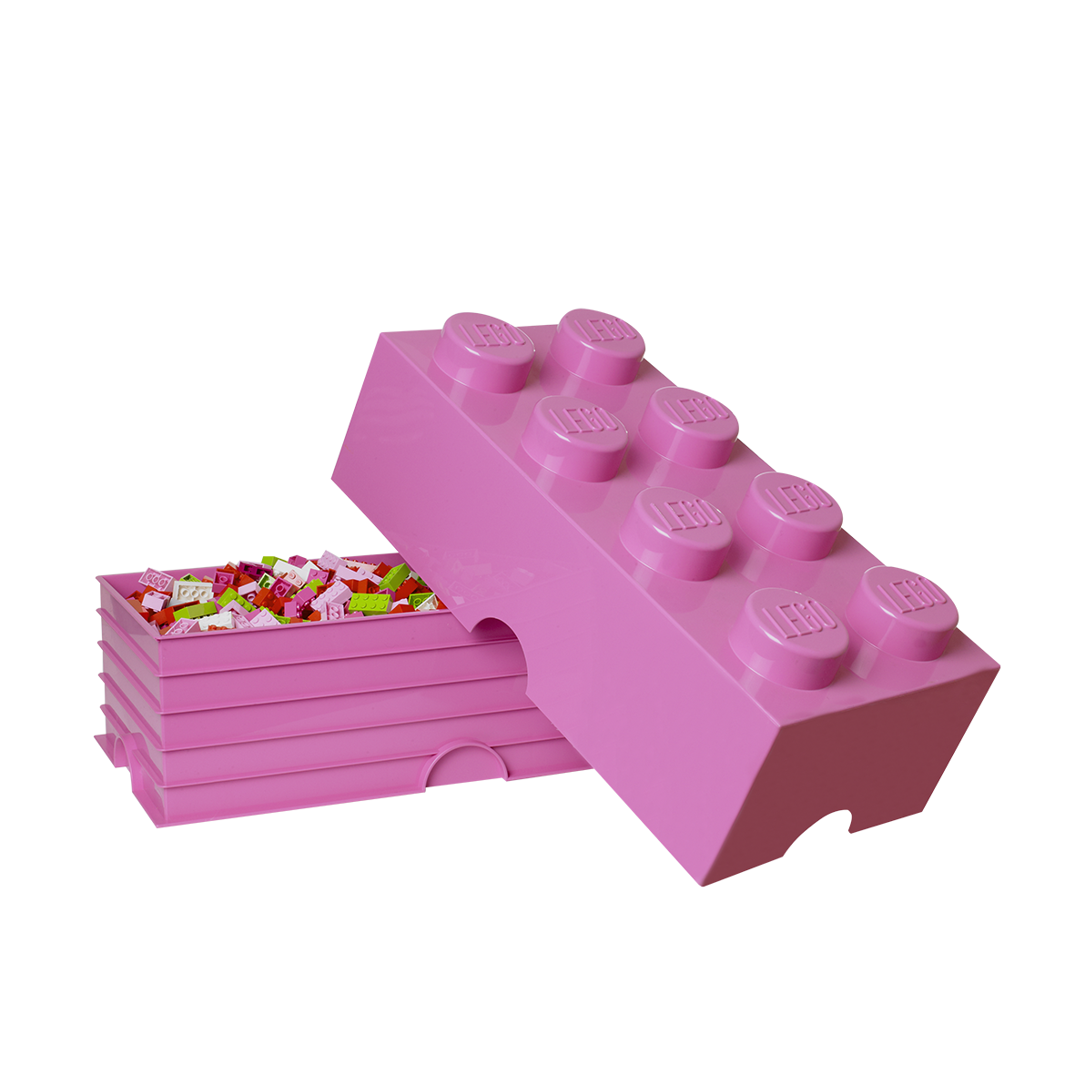pink lego storage