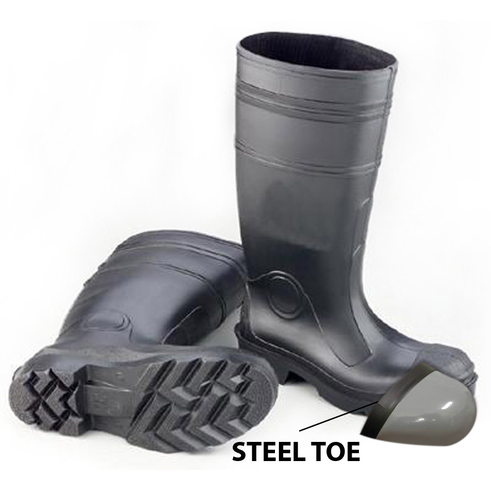 EnGuard Men's 16" Waterproof Steel Toe Boots - Black