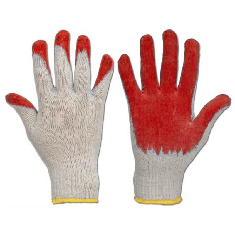 EnGuard Red Latex Palm Cotton Work Gloves - 100Pk