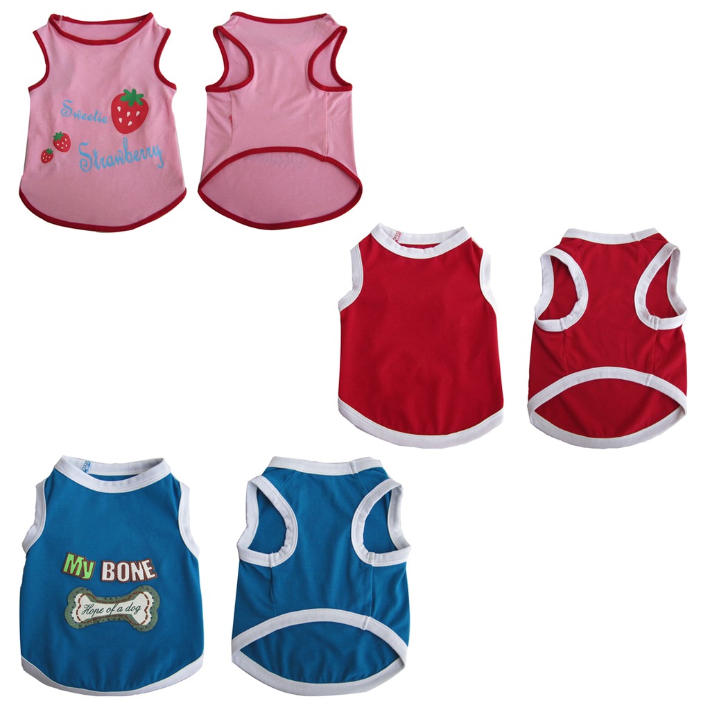 Iconic Pet 3 Pack Pretty Pet Tank Top - Small