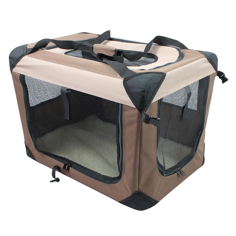 Iconic Pet -Multipurpose Pet Soft Crate with Fleece Mat