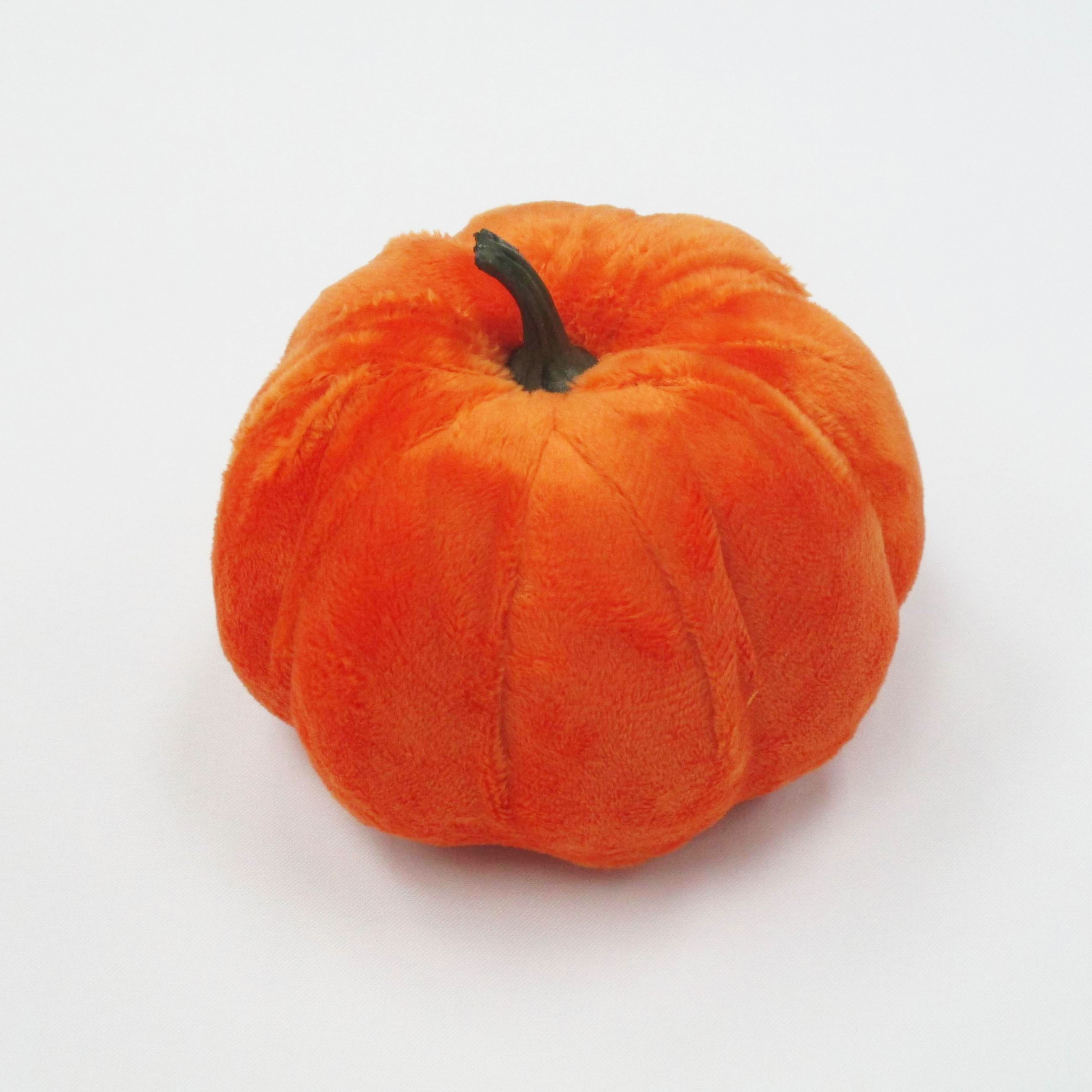 Be Thankful  Harvest Velvet Pumpkin - Orange