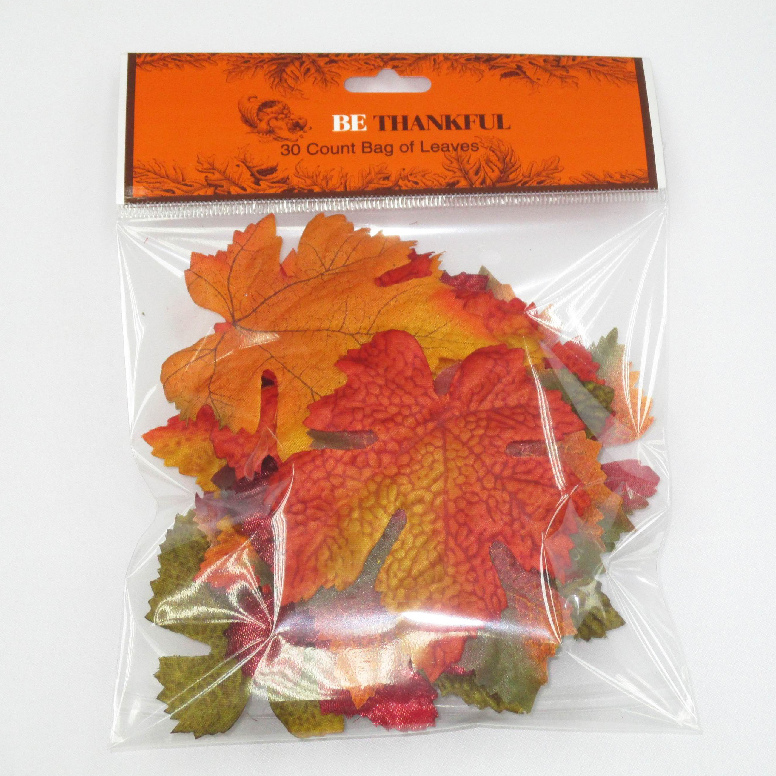 Be Thankful Bag of Harvest Leaves, 30 Count