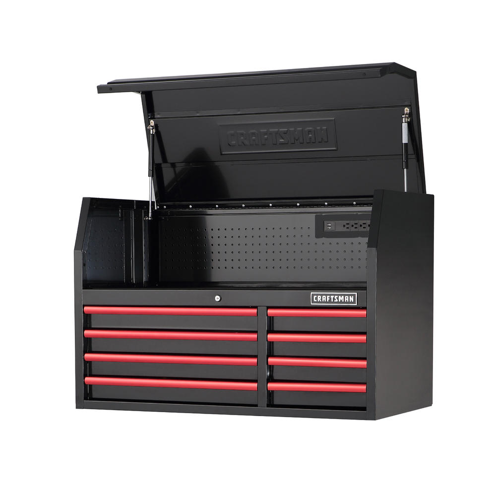 Craftsman 41" 8Drawer Heavy Duty Top Chest Black