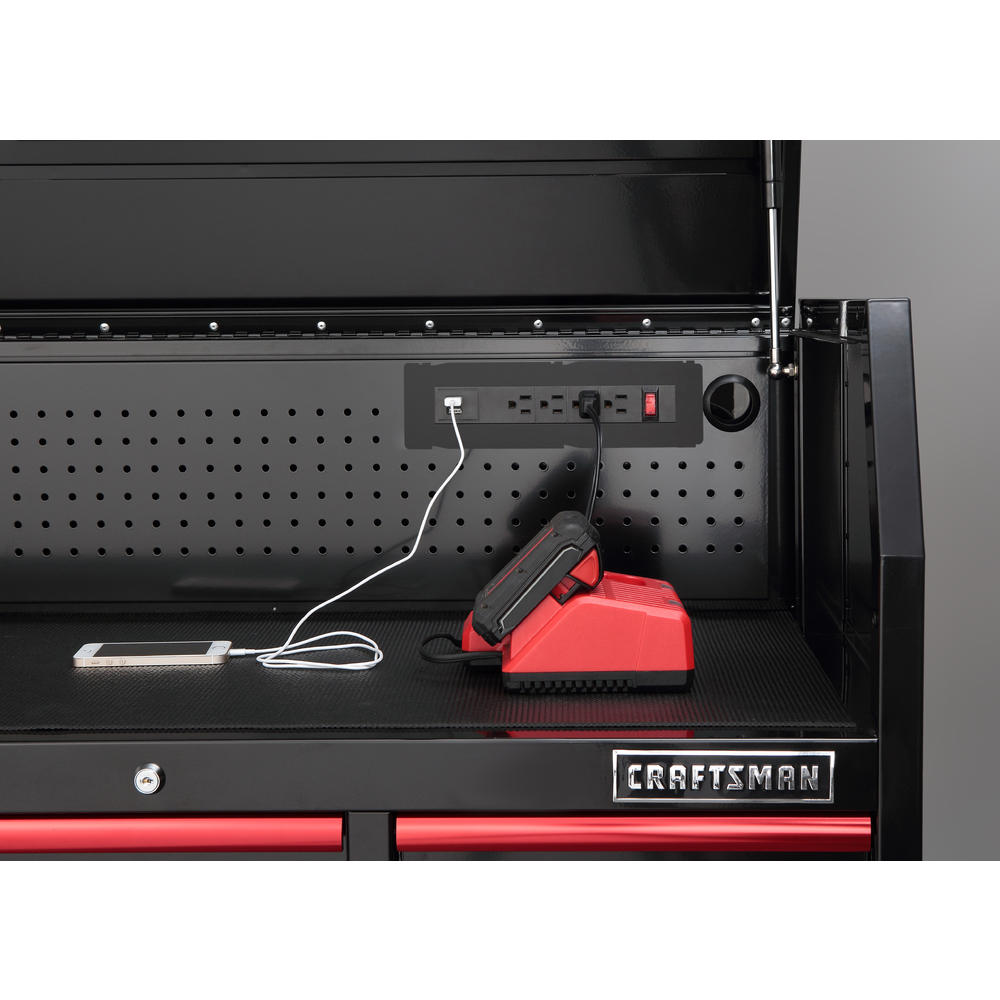 Craftsman 41" 8Drawer Heavy Duty Top Chest Black