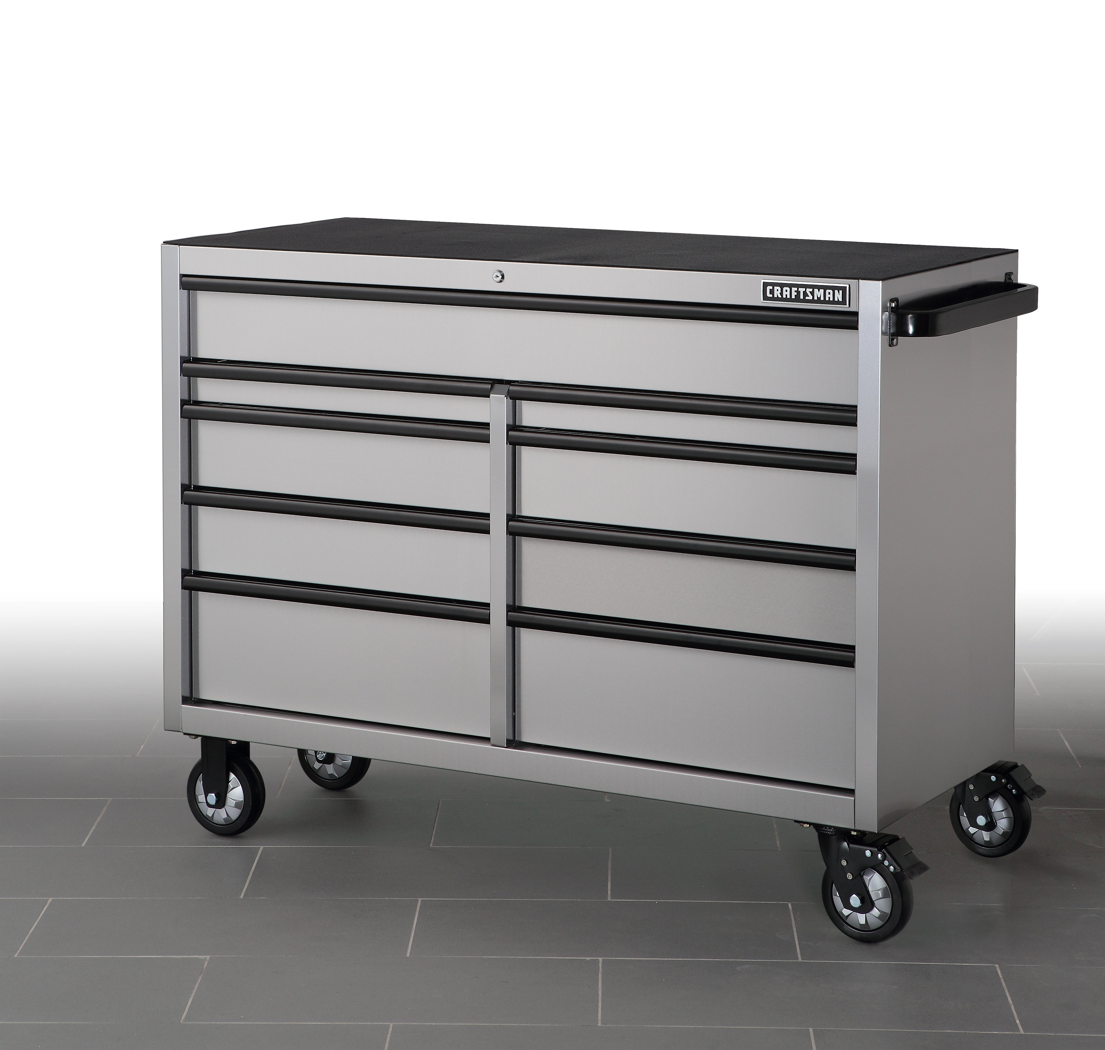Craftsman 53 9 Drawer Rolling Cabinet Stainless Steel