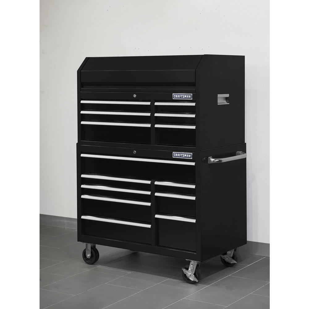 Craftsman 41" 6 Drawer Top Chest Black