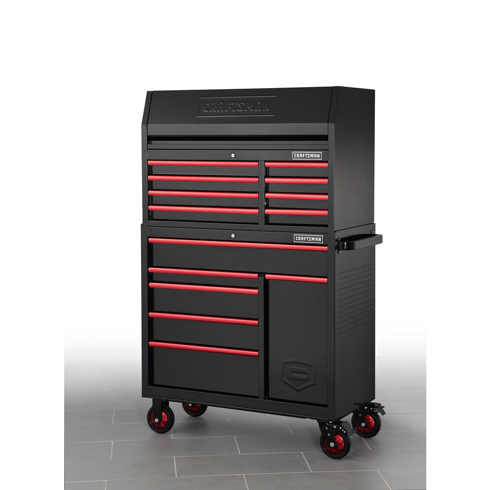 Craftsman 41" 6Drawer Rolling Tool Cart Black