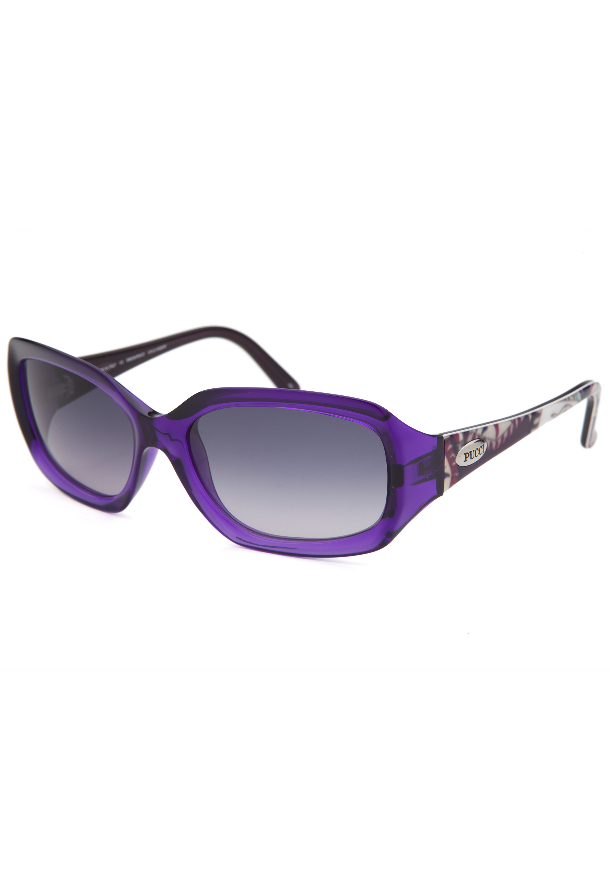 Emilio Pucci Women's Rectangle Translucent Purple Sunglasses - Clothing ...