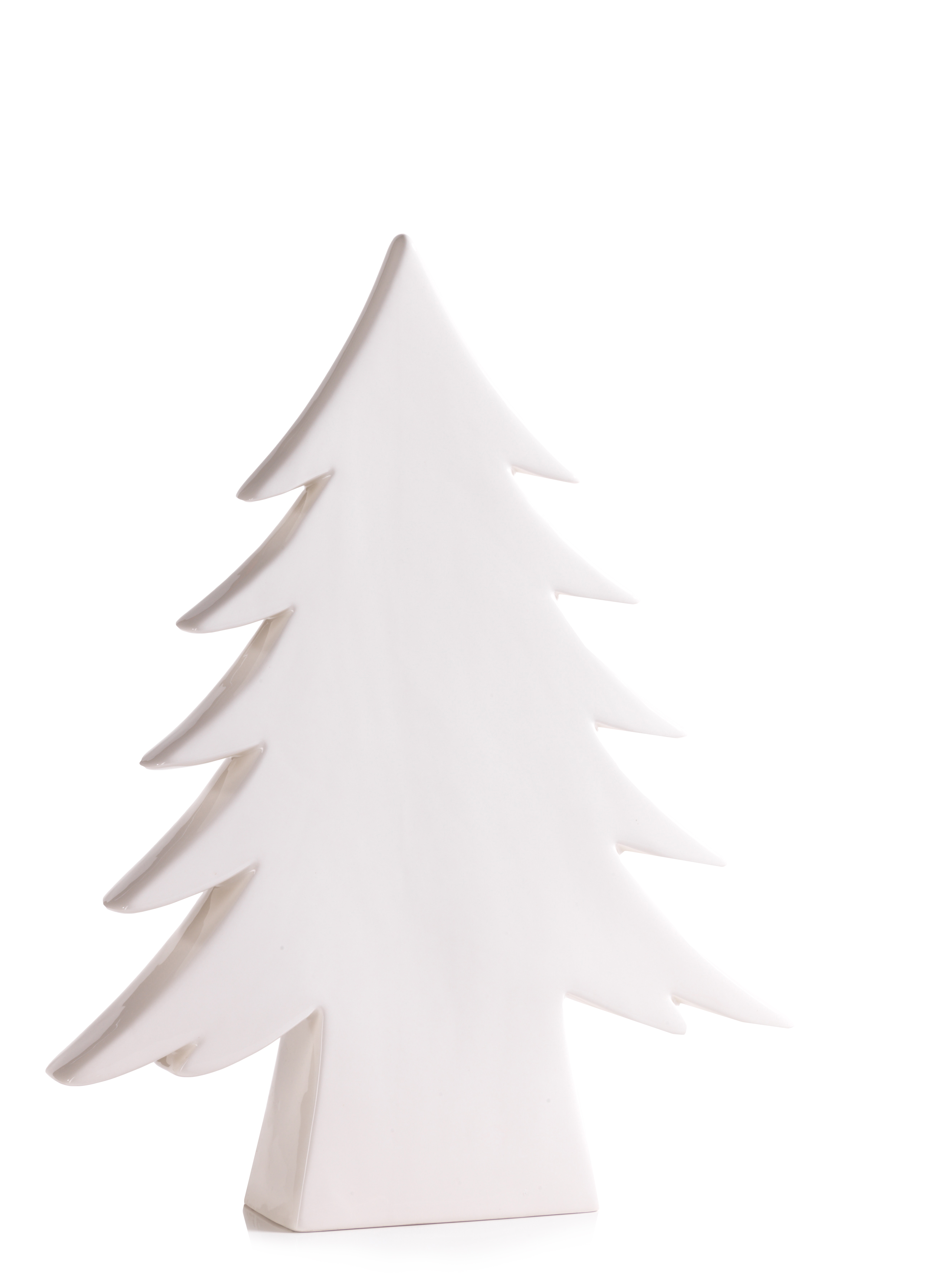 16.5" Ceramic White Tree