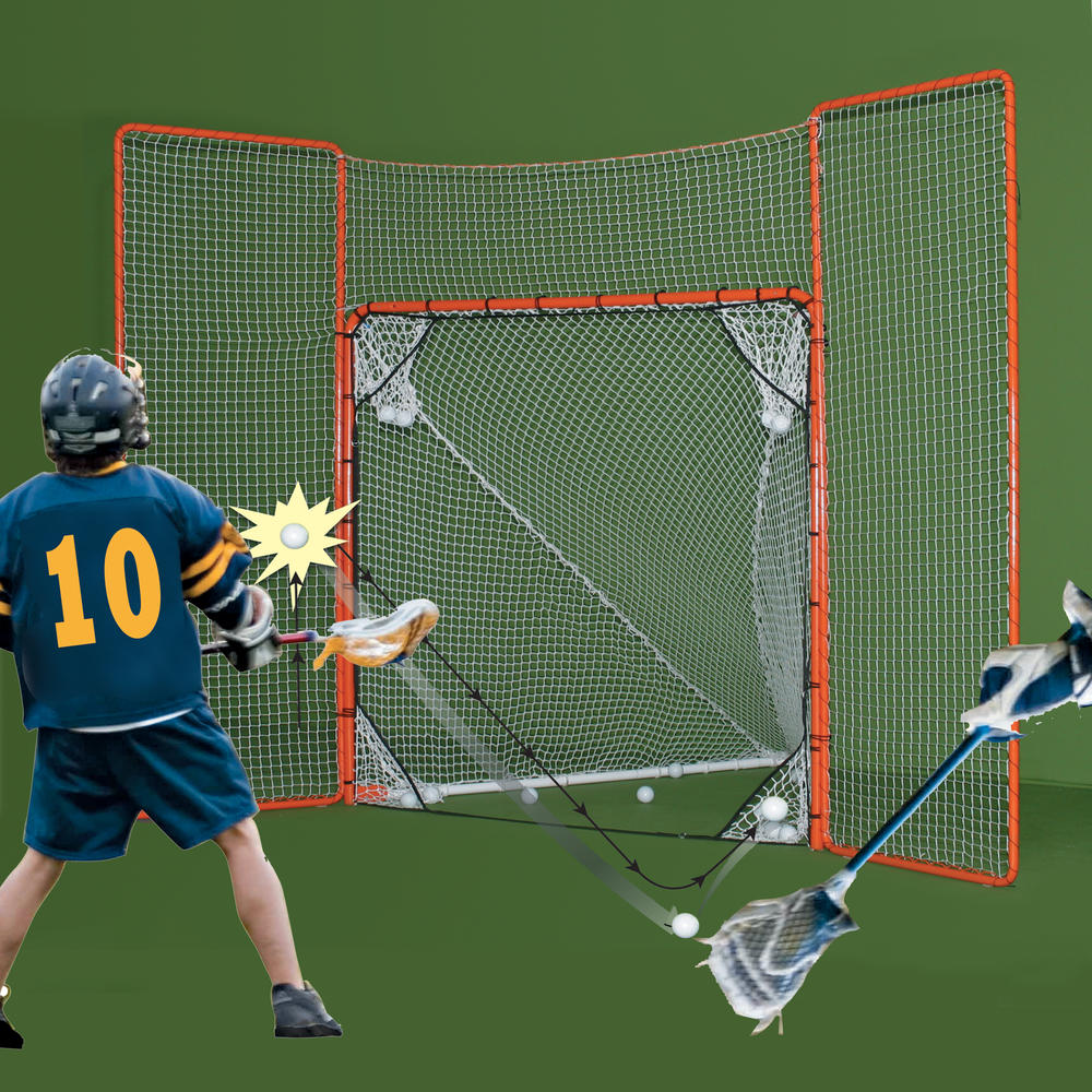 EZ Goal Folding 11' x 8' Lacrosse Goal with Rebounder/Backstop