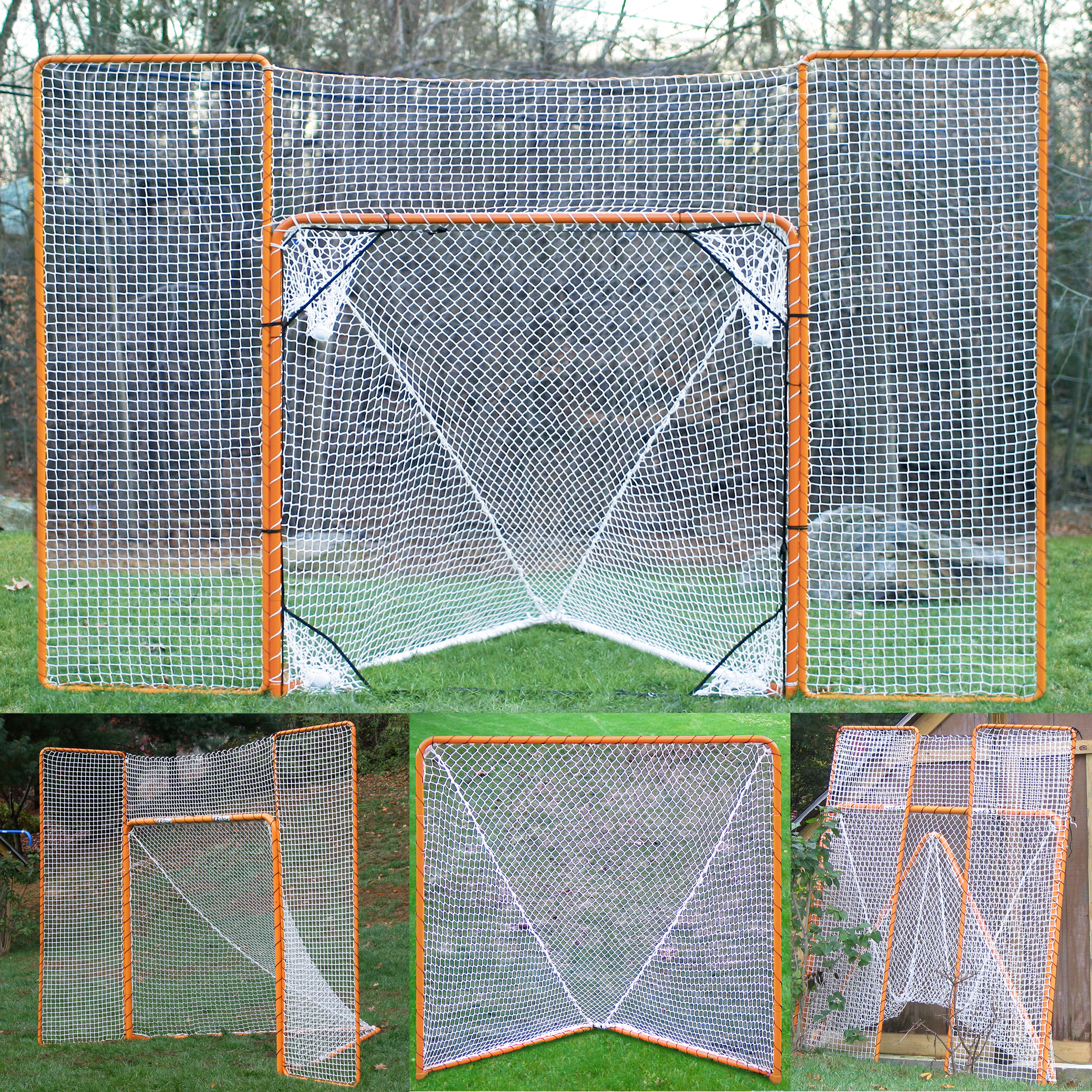 Lacrosse goal and rebounder clearance