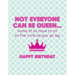 Inspirational 30 Queen Happy Birthday Card
