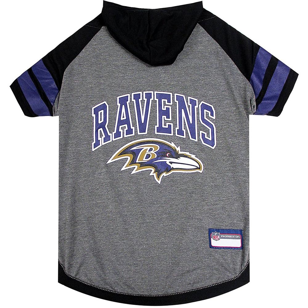 Pets First Co. Baltimore Ravens Pet Hoodie  Tee Shirt