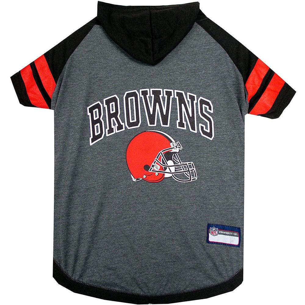 Pets First Co. Cleveland Browns Pet Hoodie Tee Shirt