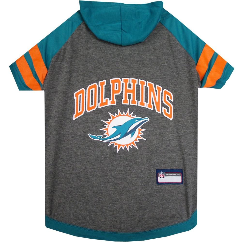 Pets First Co. Miami Dolphins Pet Hoodie Tee Shirt