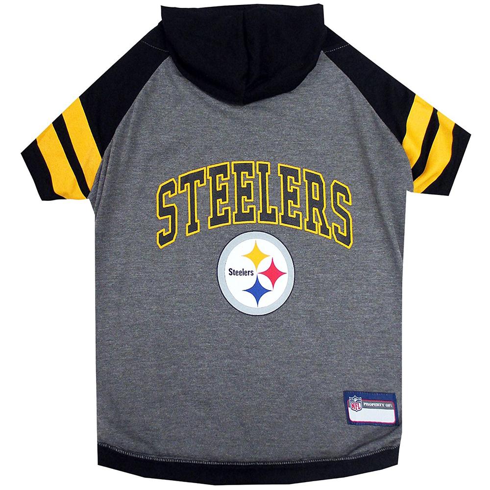 Pets First Co. Pittsburgh Steelers Pet Hoodie Tee Shirt