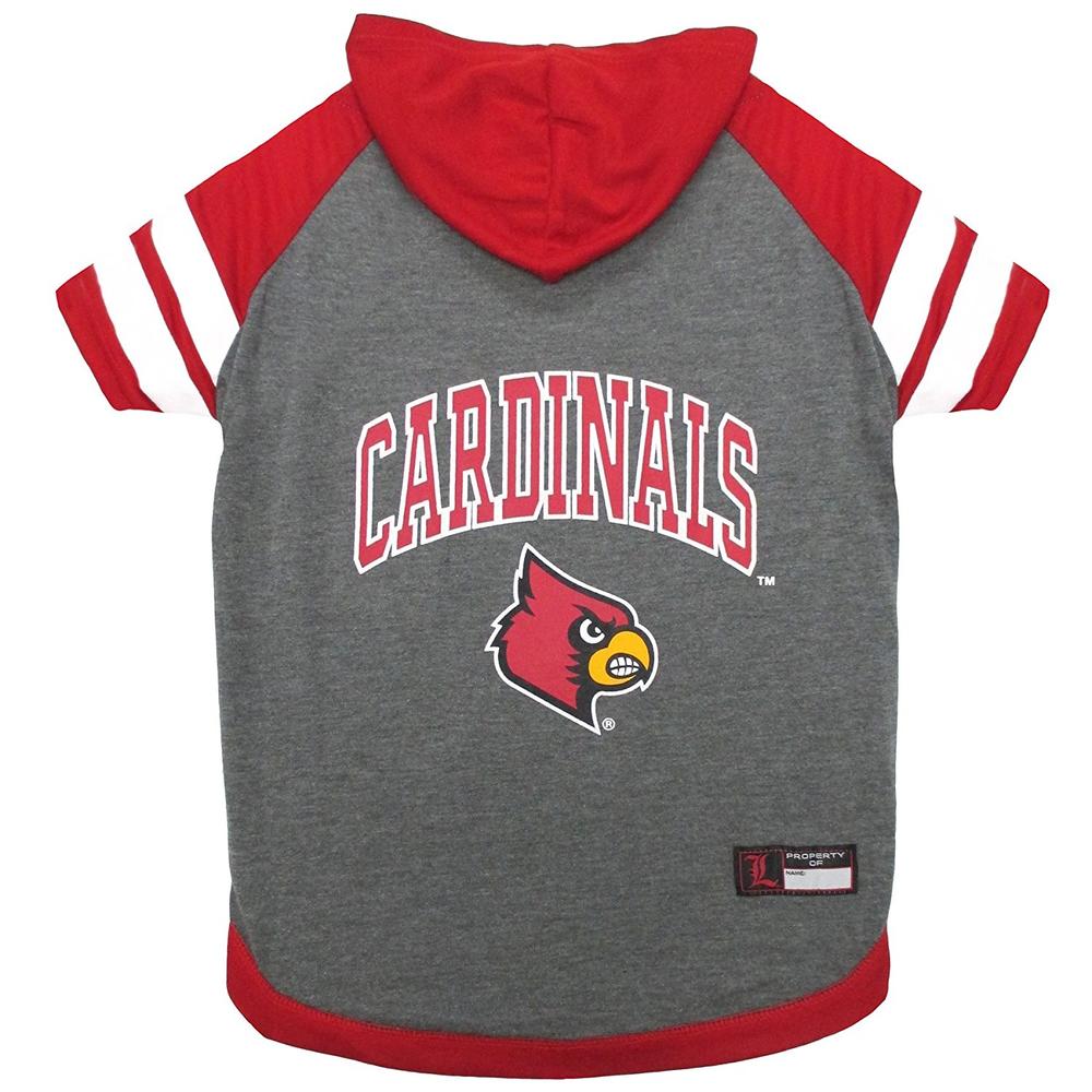 Pets First Co. Louisville Cardinals Pet Hoodie Tee Shirt