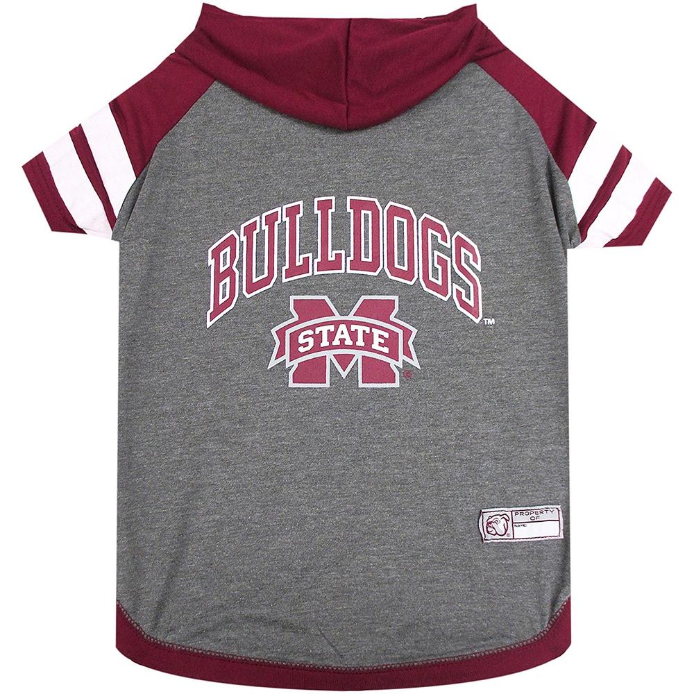 Pets First Co. Mississippi State Bulldogs Pet Hoodie Tee Shirt