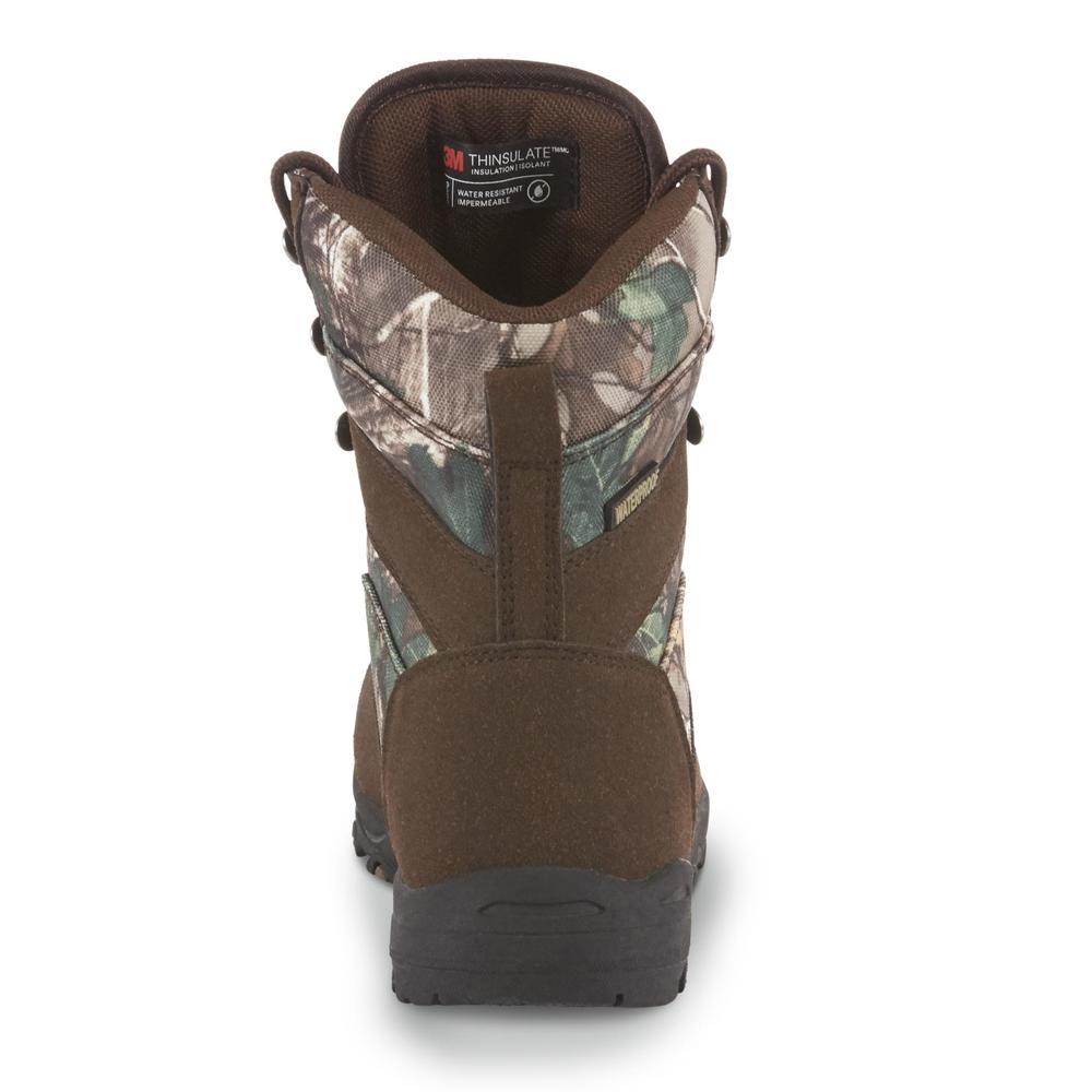 Outdoor Life Boys' Brown/Camouflage Hiking Boot