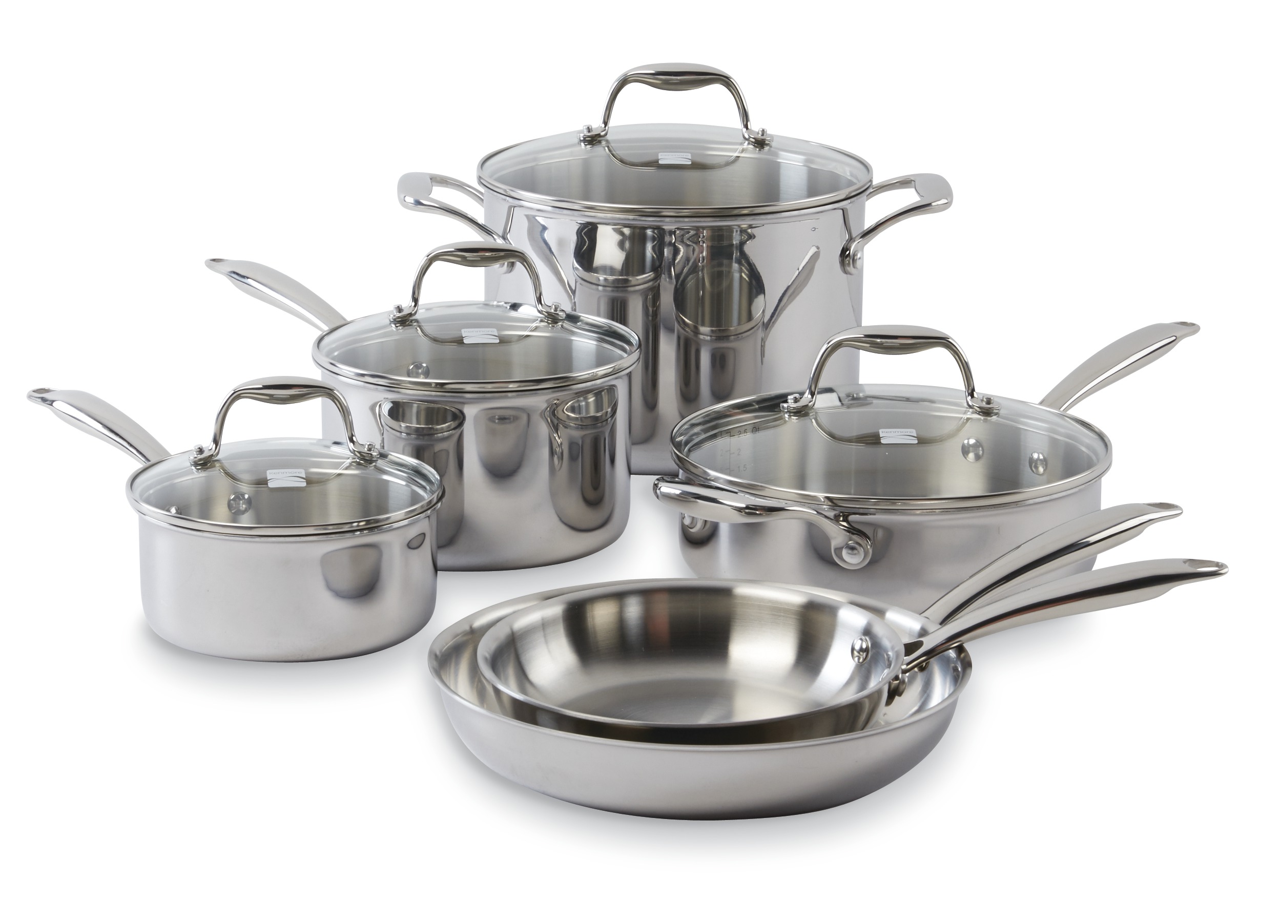 Kenmore 10 pc. TriPly Stainless Steel Cookware Set Shop Your Way