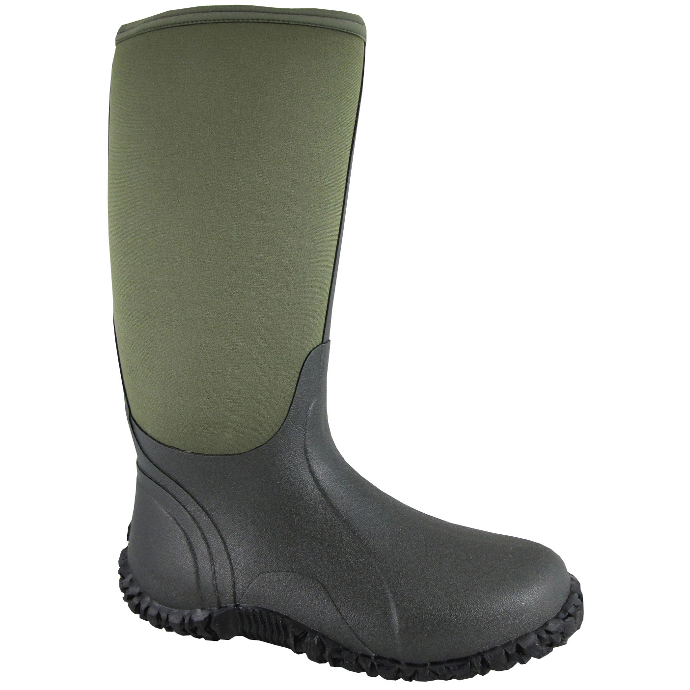 Smoky Mountain Boots Men's 4725 Amphibian 15" Neoprene Waterproof Boot - Green