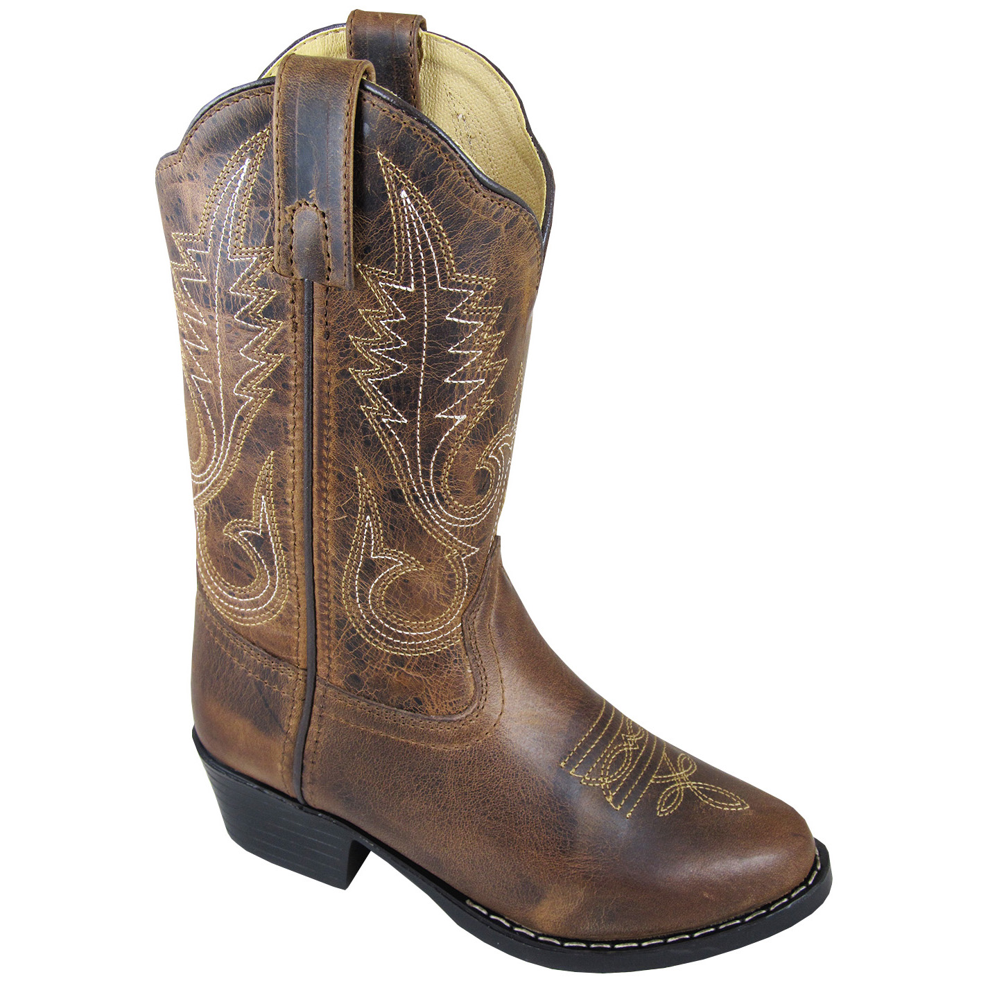 Smoky Mountain Boots Kid's Annie Brown Leather Cowboy Boot