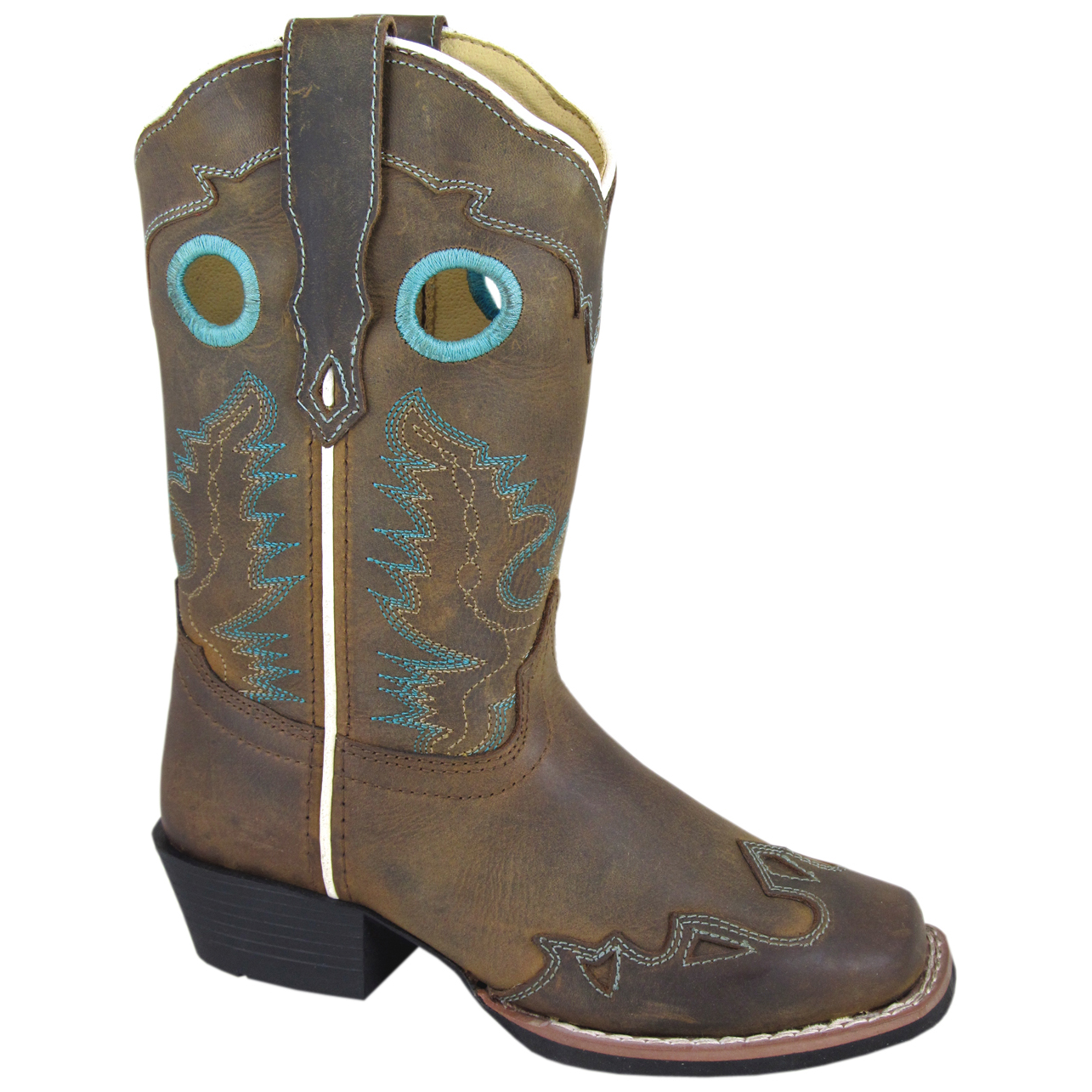 Smoky Mountain Boots Kid's El Dorado Brown Distress Leather Cowboy Boot