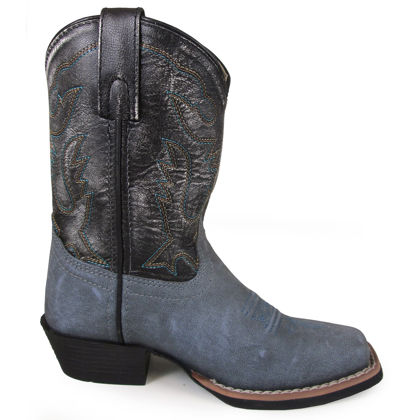 Smoky Mountain Boots Kid's Gallup Vintage Blue/Black Cowboy Boot
