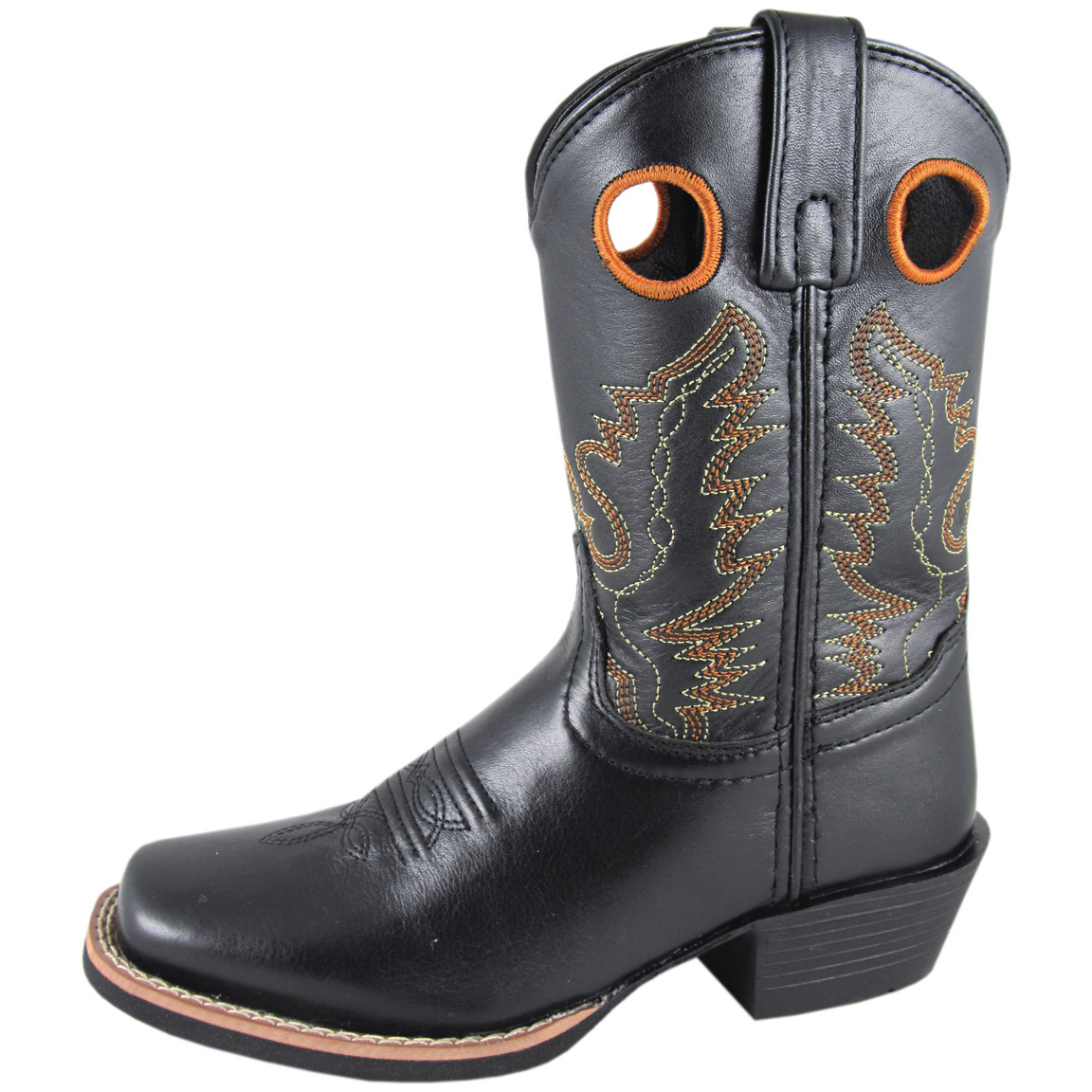 Smoky Mountain Boots Kid's Mesa Black Leather Cowboy Boot
