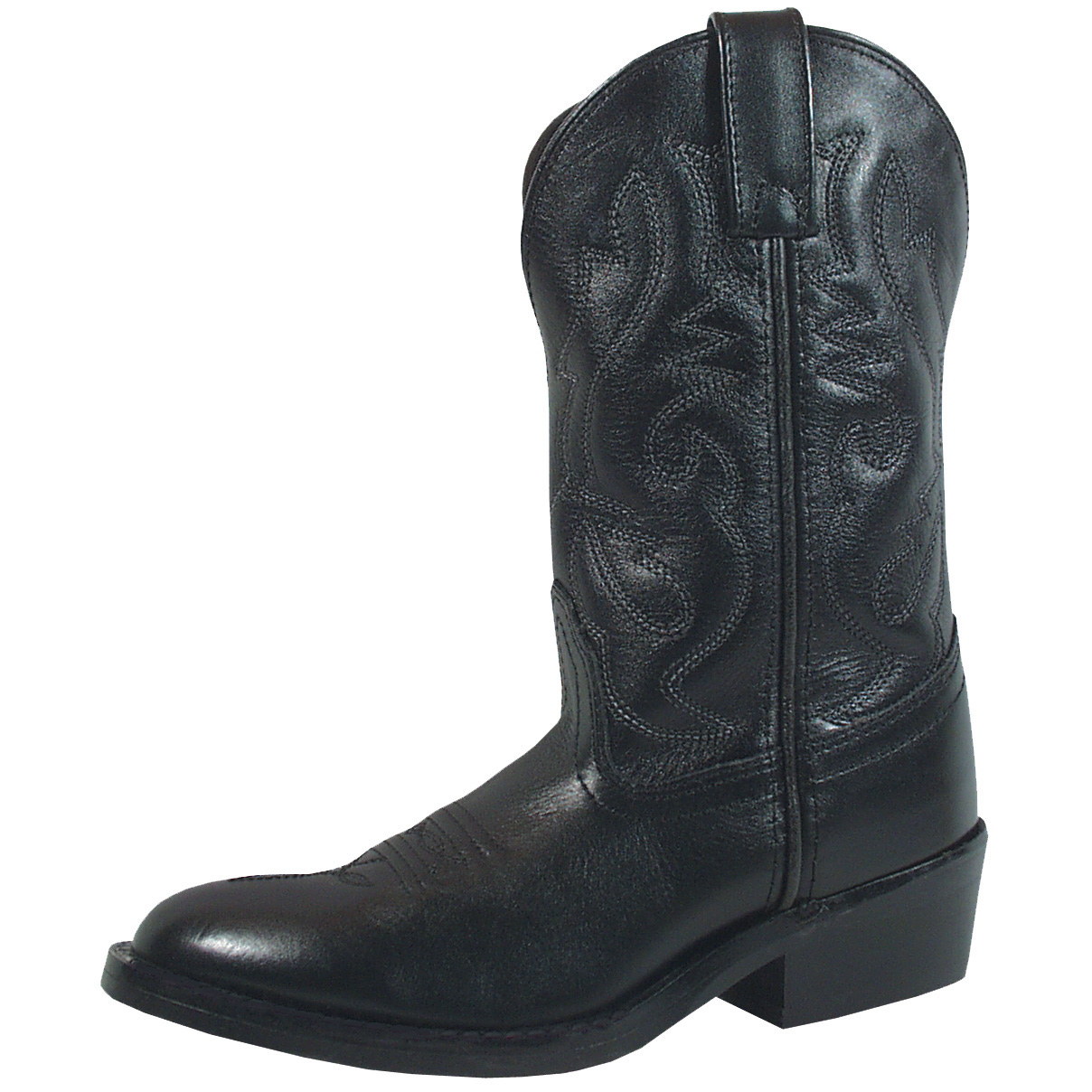 Smoky Mountain Boots Kid's Denver Black Leather Cowboy Boot
