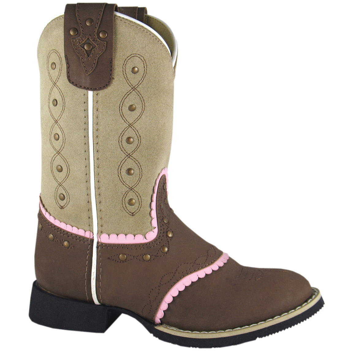 Smoky Mountain Boots Kid's Ruby Belle Brown/Beige Cowboy Boot
