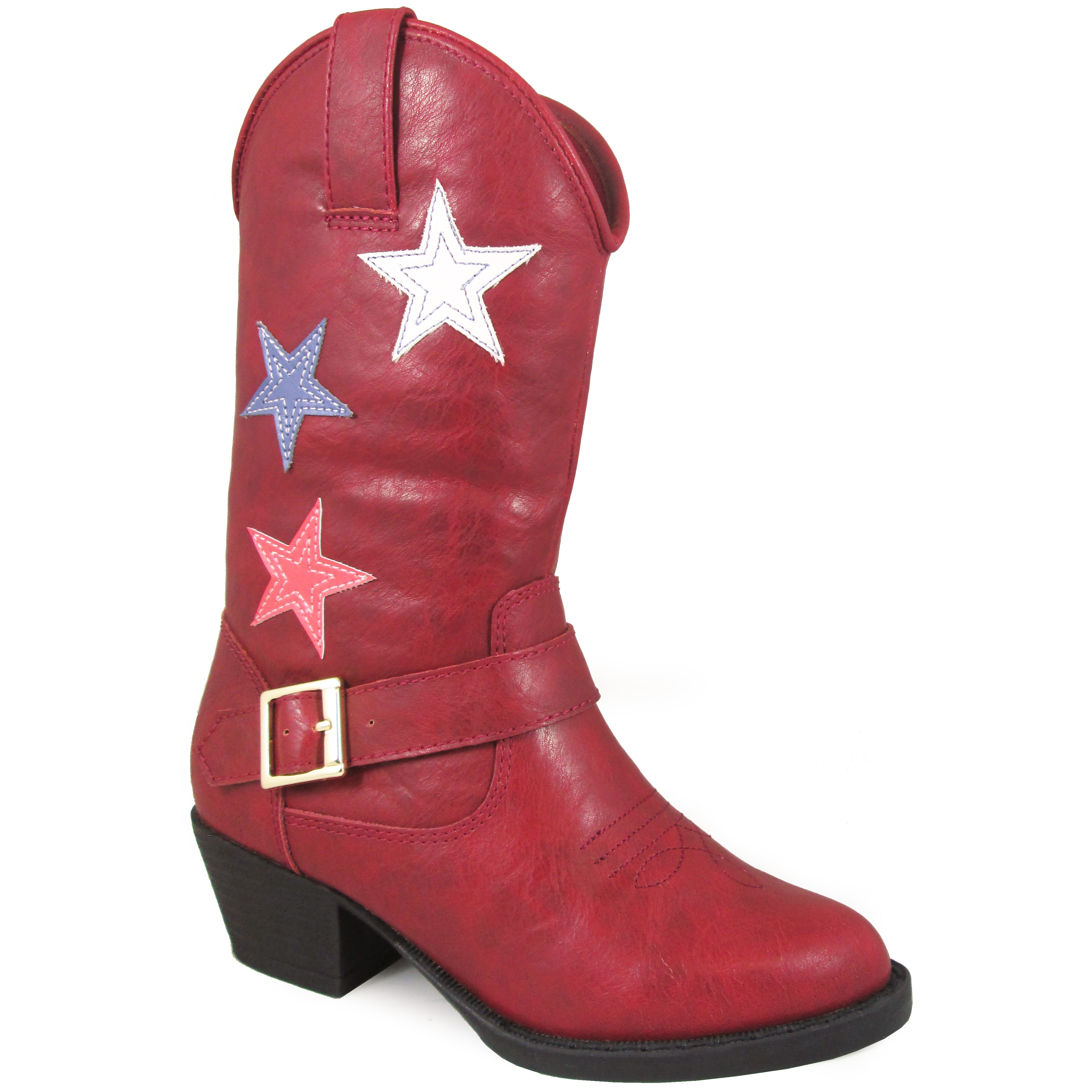Smoky Mountain Boots Kid's Star Bright Red Cowboy Riding Boot