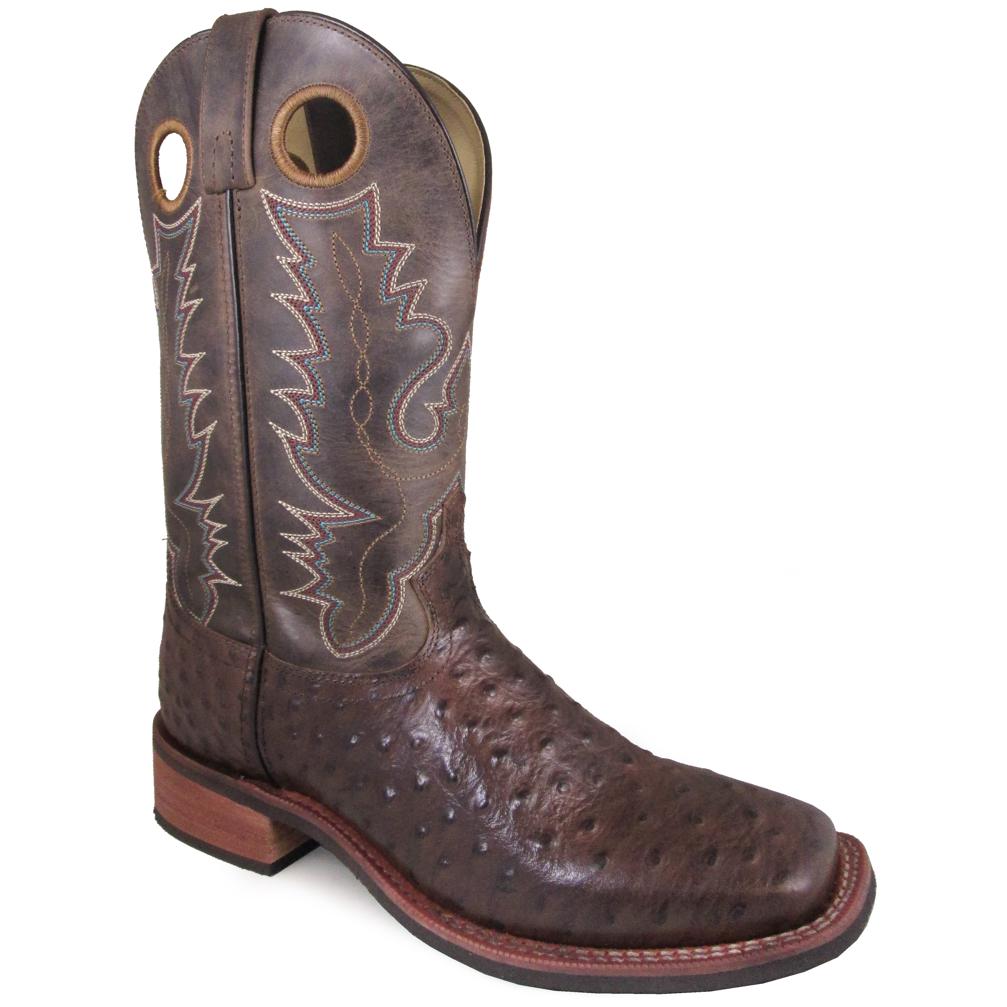 Smoky Mountain Boots Men's Danville 11" Tobacco/Brown Crackle Leather Cowboy Boot