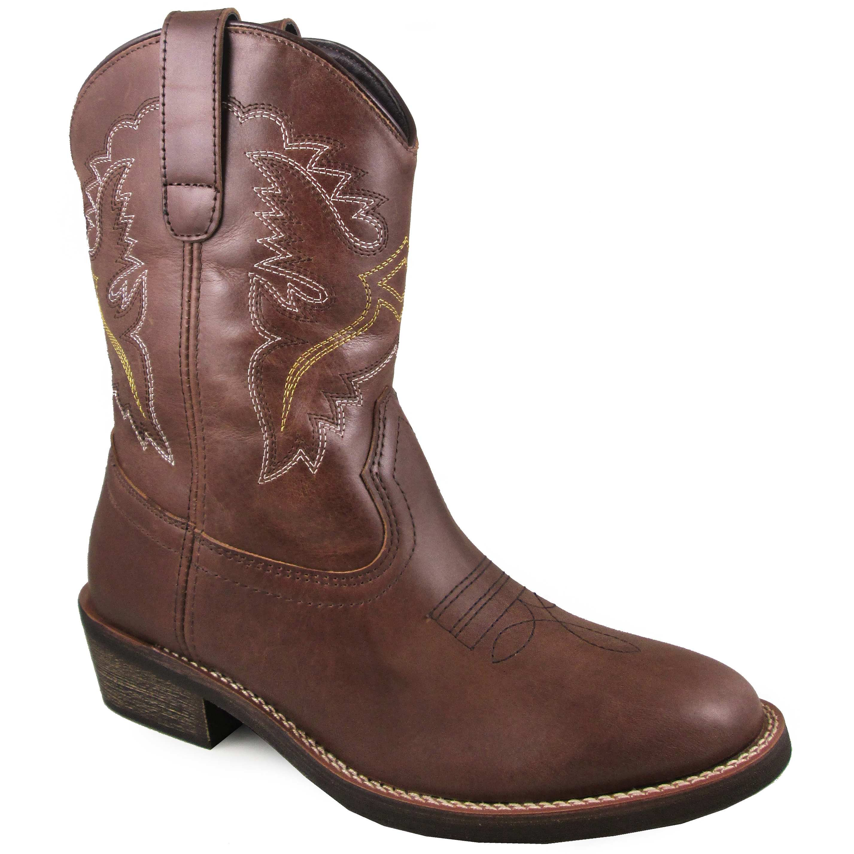 Smoky Mountain Boots Women's Grove 8" Brown Leather Cowboy Boot