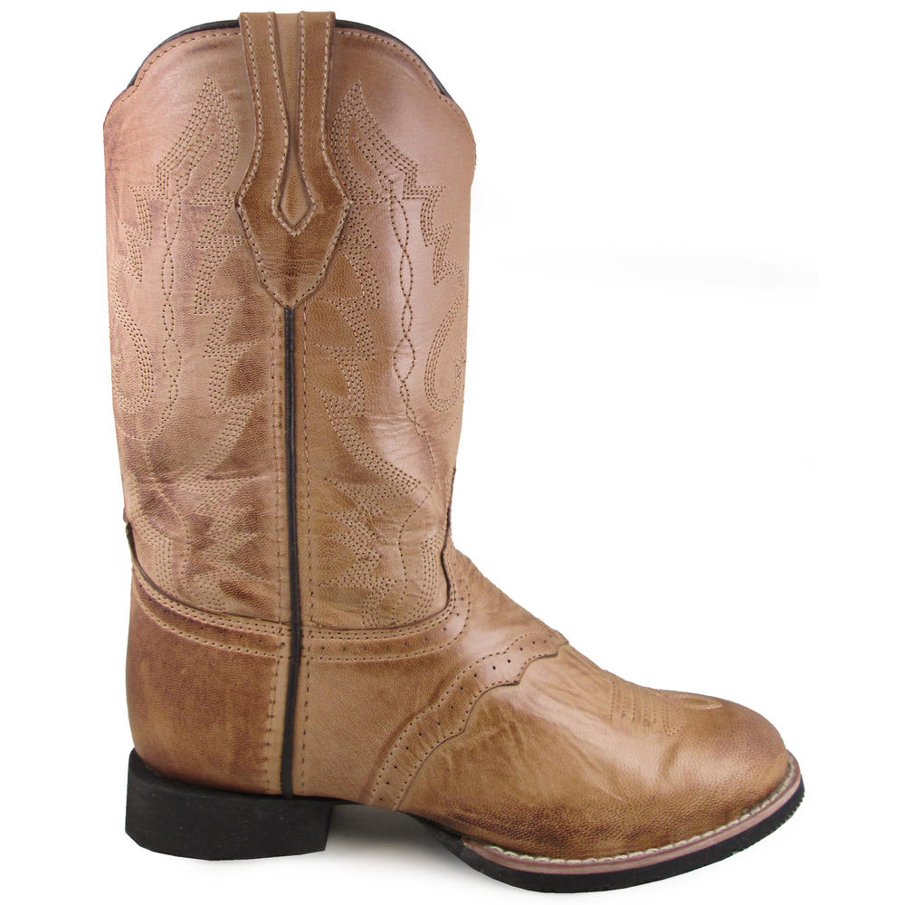 Smoky Mountain Boots Women's Showdown 11" Bomber Tan Leather Cowboy Boot