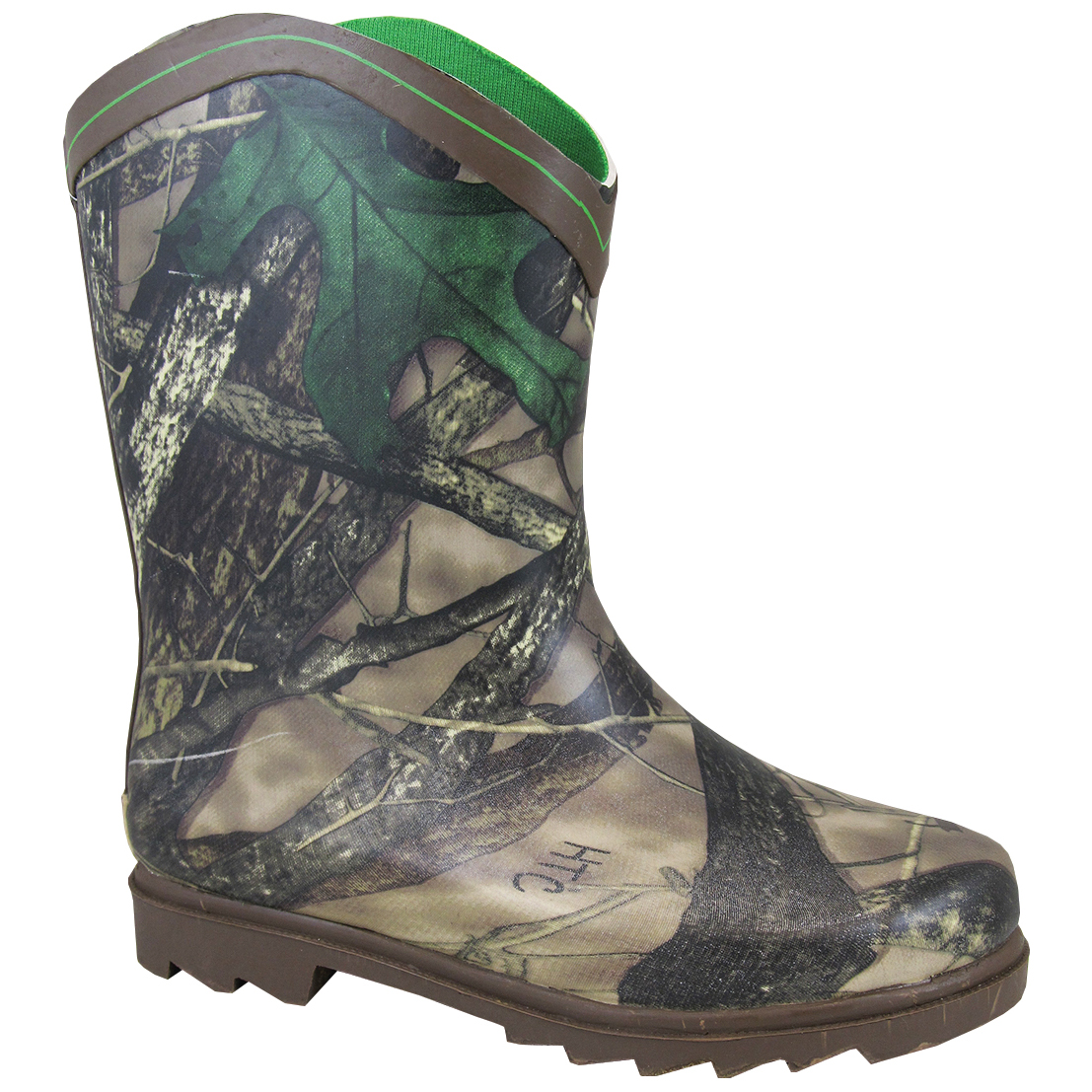 Smoky Mountain Boots Kid's Muddy River Camo Waterproof Rubber Rain Boot
