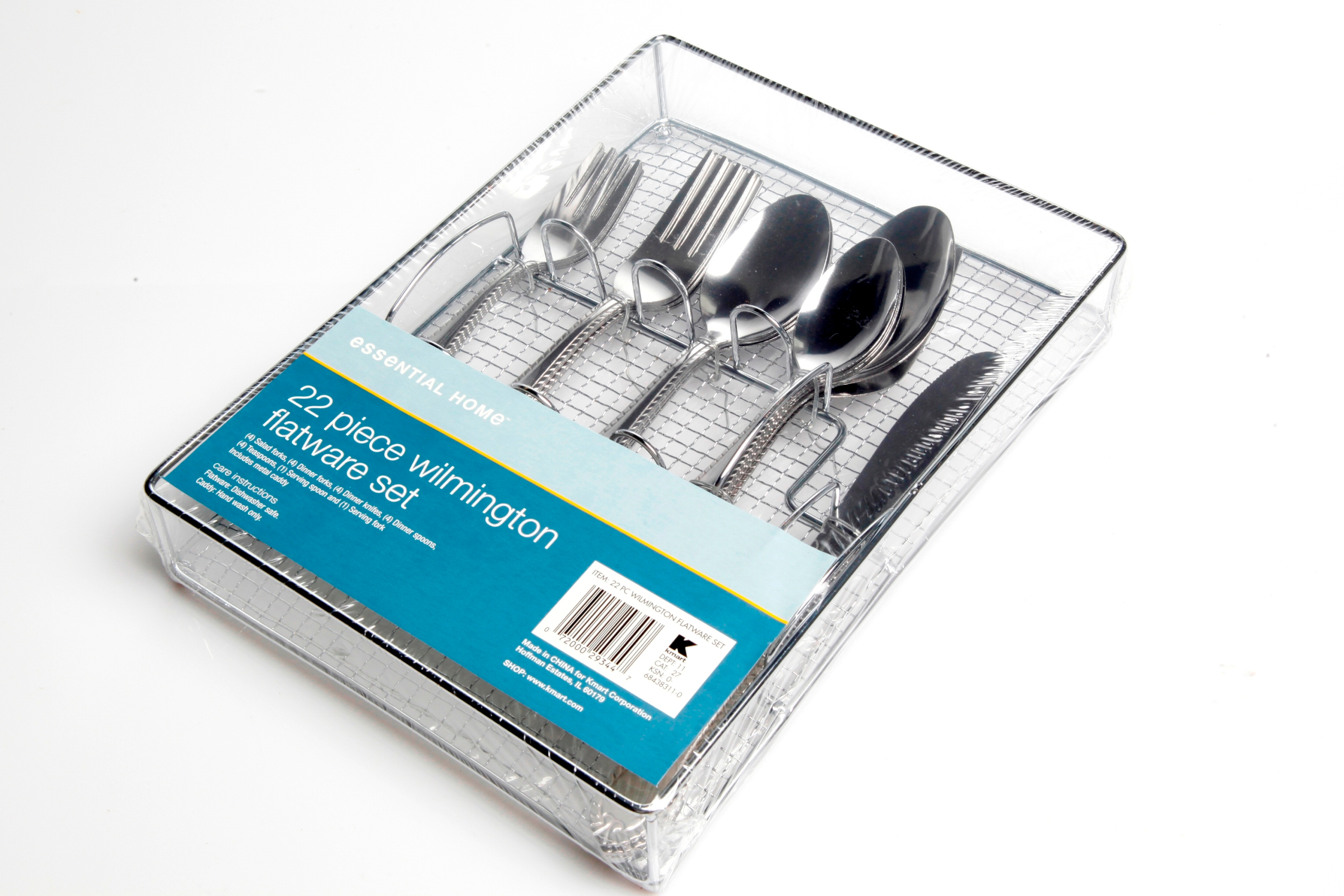 Essential Home 22piece Wilmington Flatware Set Shop Your Way Online