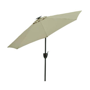 Essential Garden 9 Outdoor Patio Umbrella W Led Lights Bluetooth