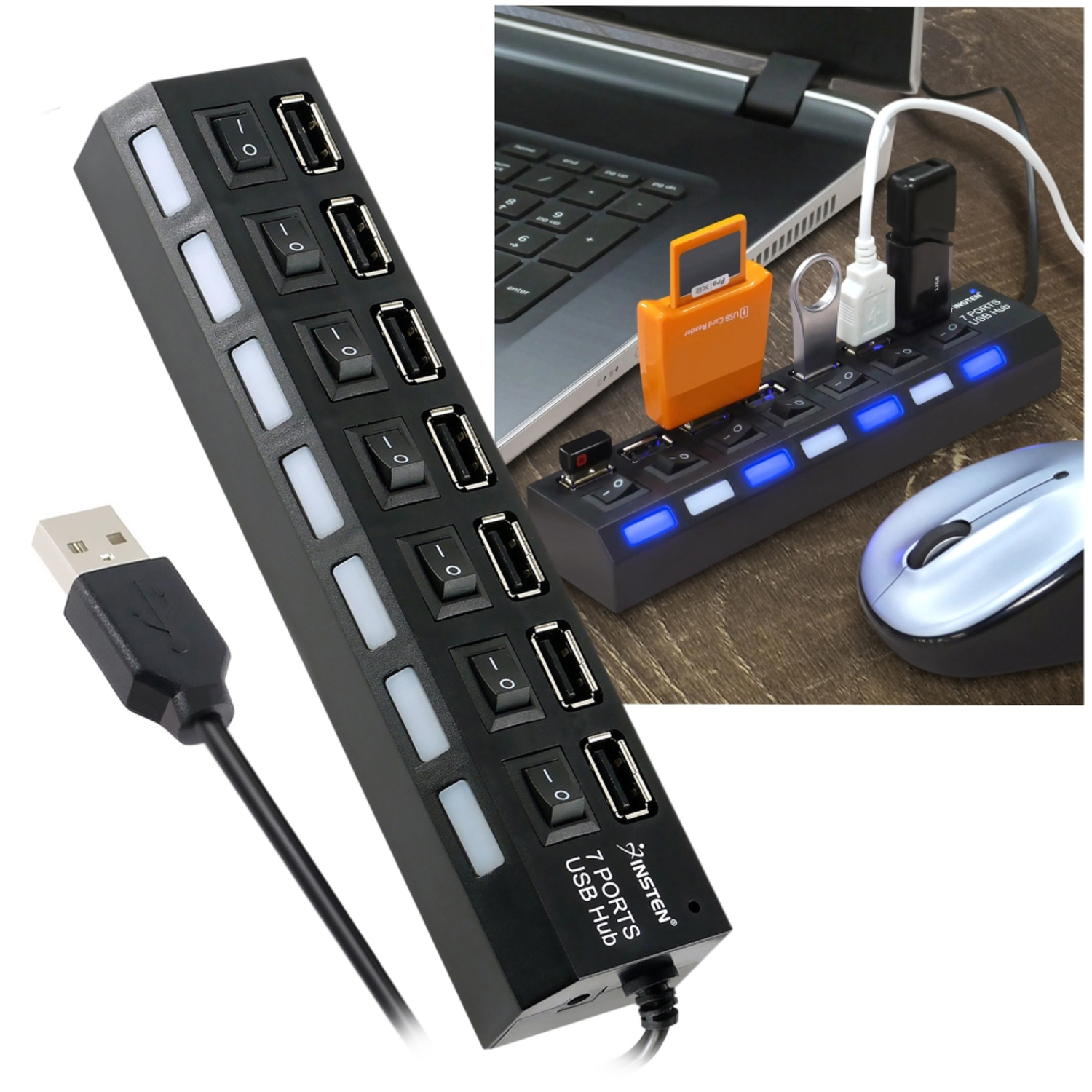 32k - Hub 7 port có công tắc giá sỉ và lẻ rẻ nhất 32k - Hub 7 port có công tắc giá sỉ và lẻ rẻ nhất