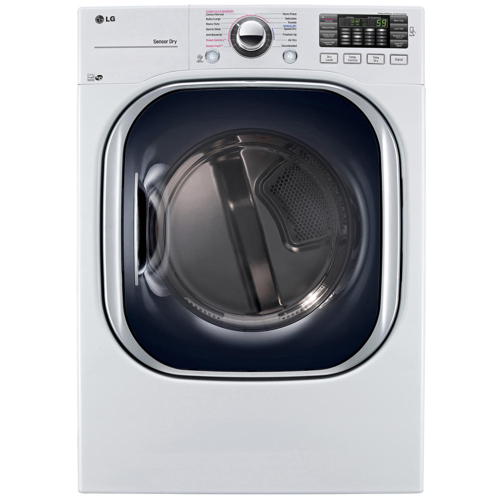 LG DLEX4370W 7.4 cu. ft. Ultra-Large Capacity Electric Dryer w/ TurboSteam&#8482; - White